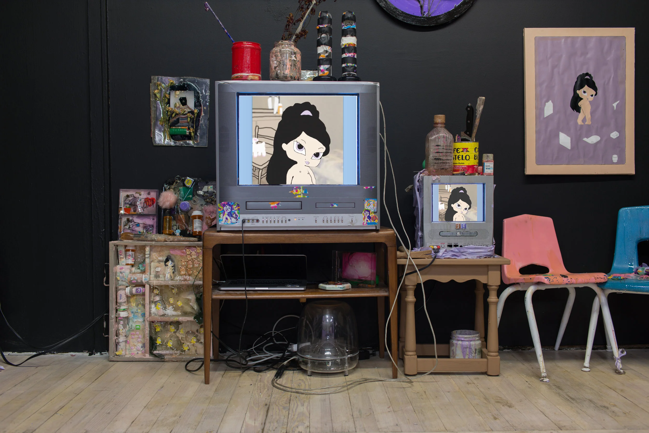 Sam Cooke Untitled 2, 2017 Two-channel video, two CRT Televisions, with speakers