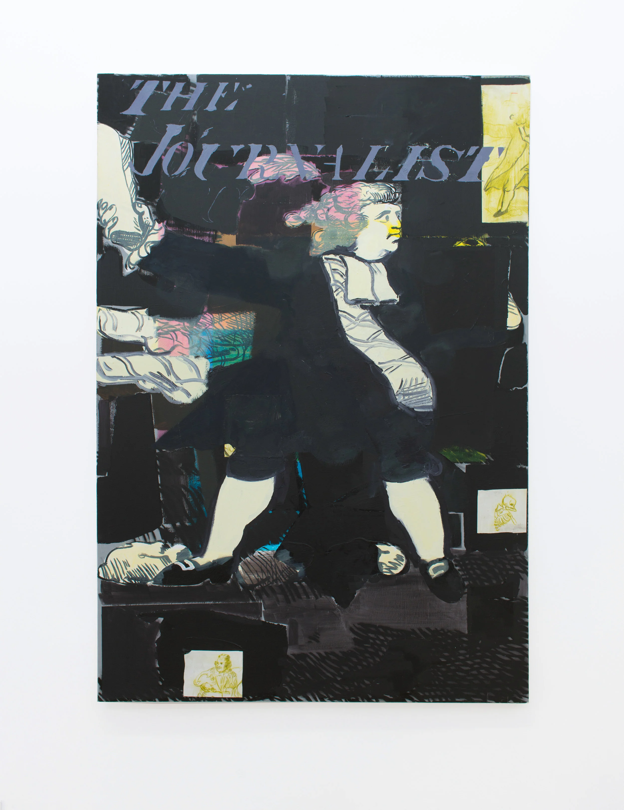 Christopher Goodale The Journalist, 2017 Oil and acrylic on canvas 58 x 40 inches