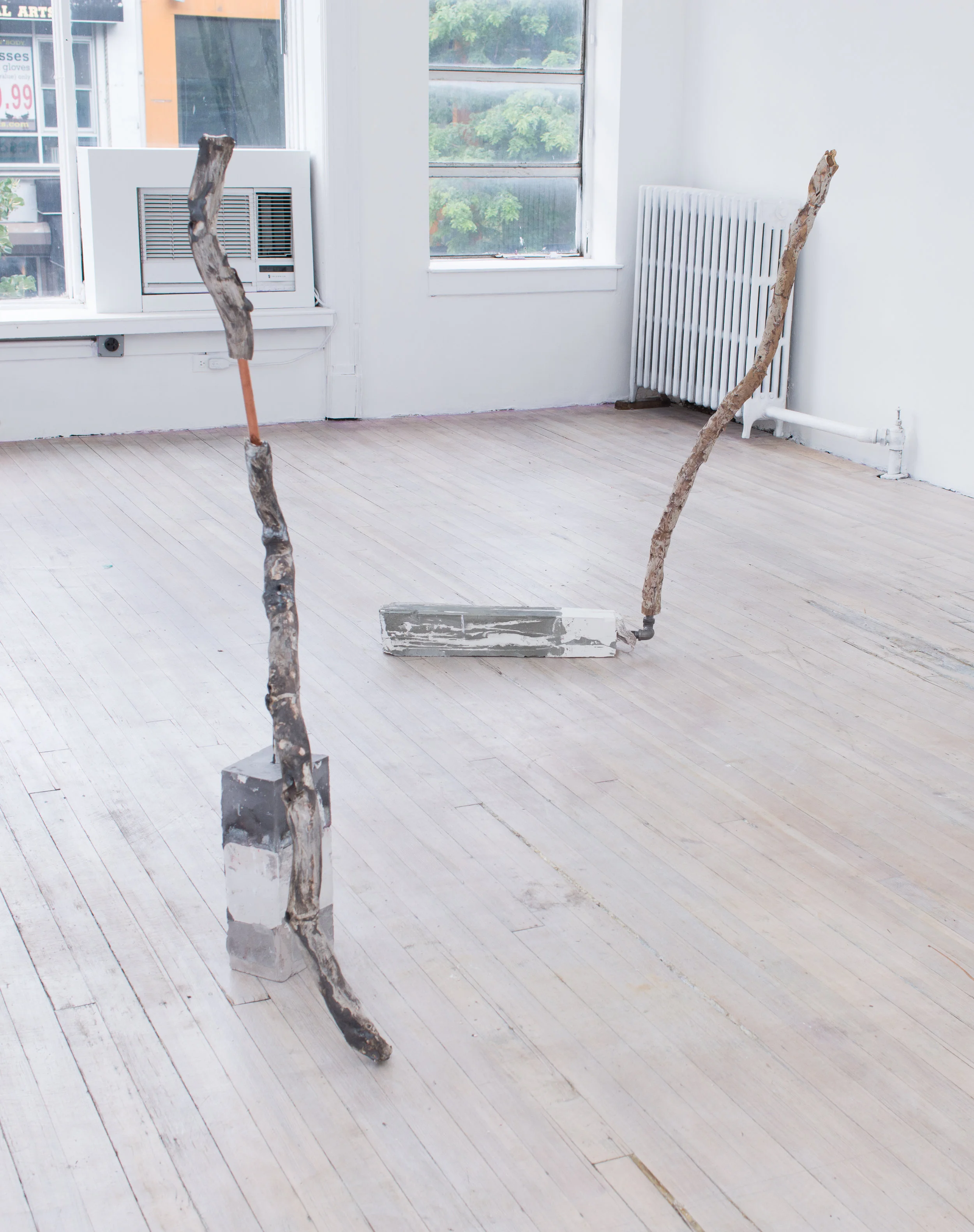 Afra Al Dhaheri Untitled (Gestural), 2017 Cement, ceramic, plaster, fabric, copper Dimensions variable