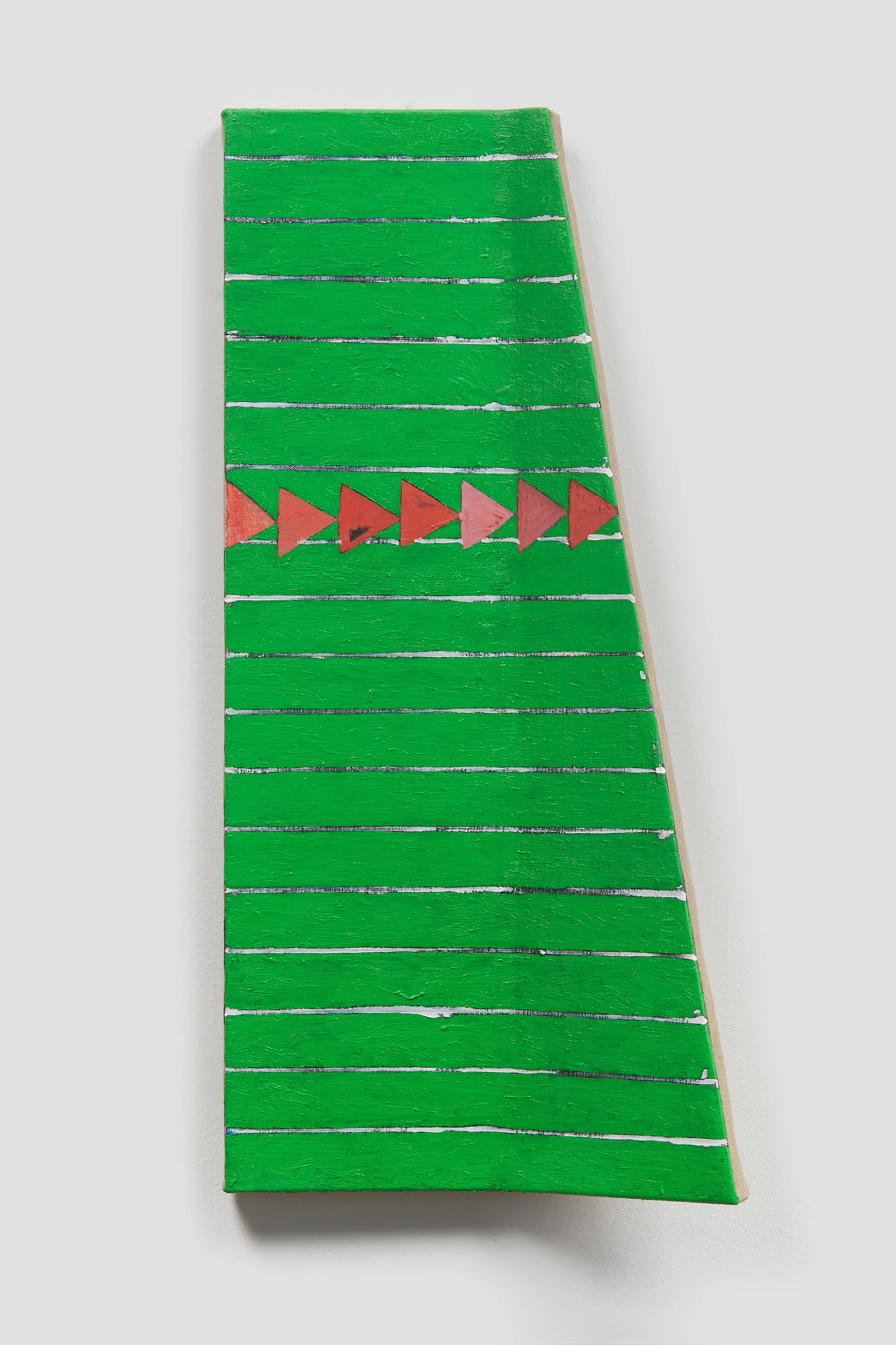 Ezra Tessler spArrow hill, 2018 Oil on linen on shaped wood 24 x 12 x 3 inches
