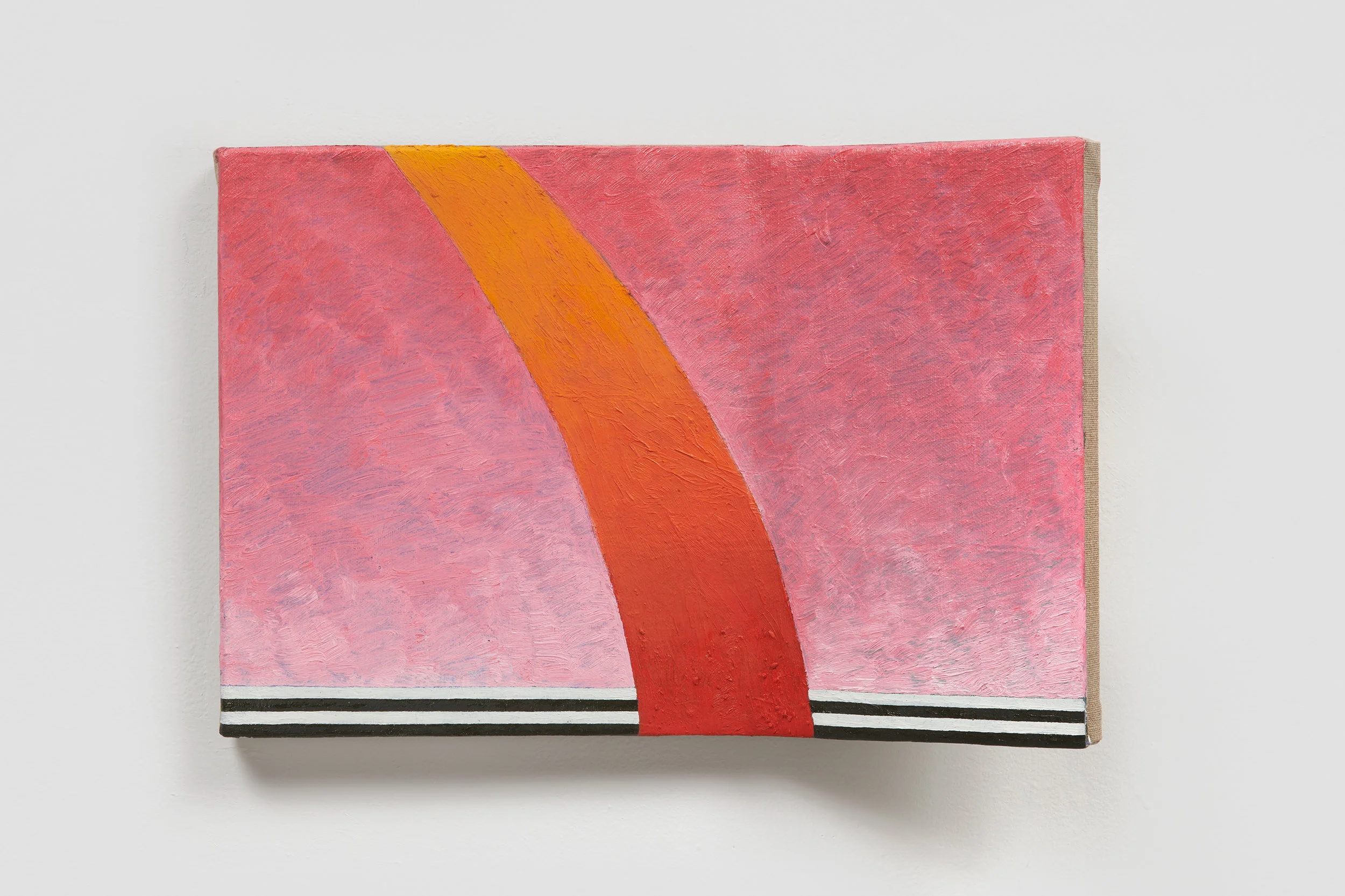 Ezra Tessler Roamin Omen, 2018 Oil and wax on linen on shaped wood 10 x 15 x 4 inches