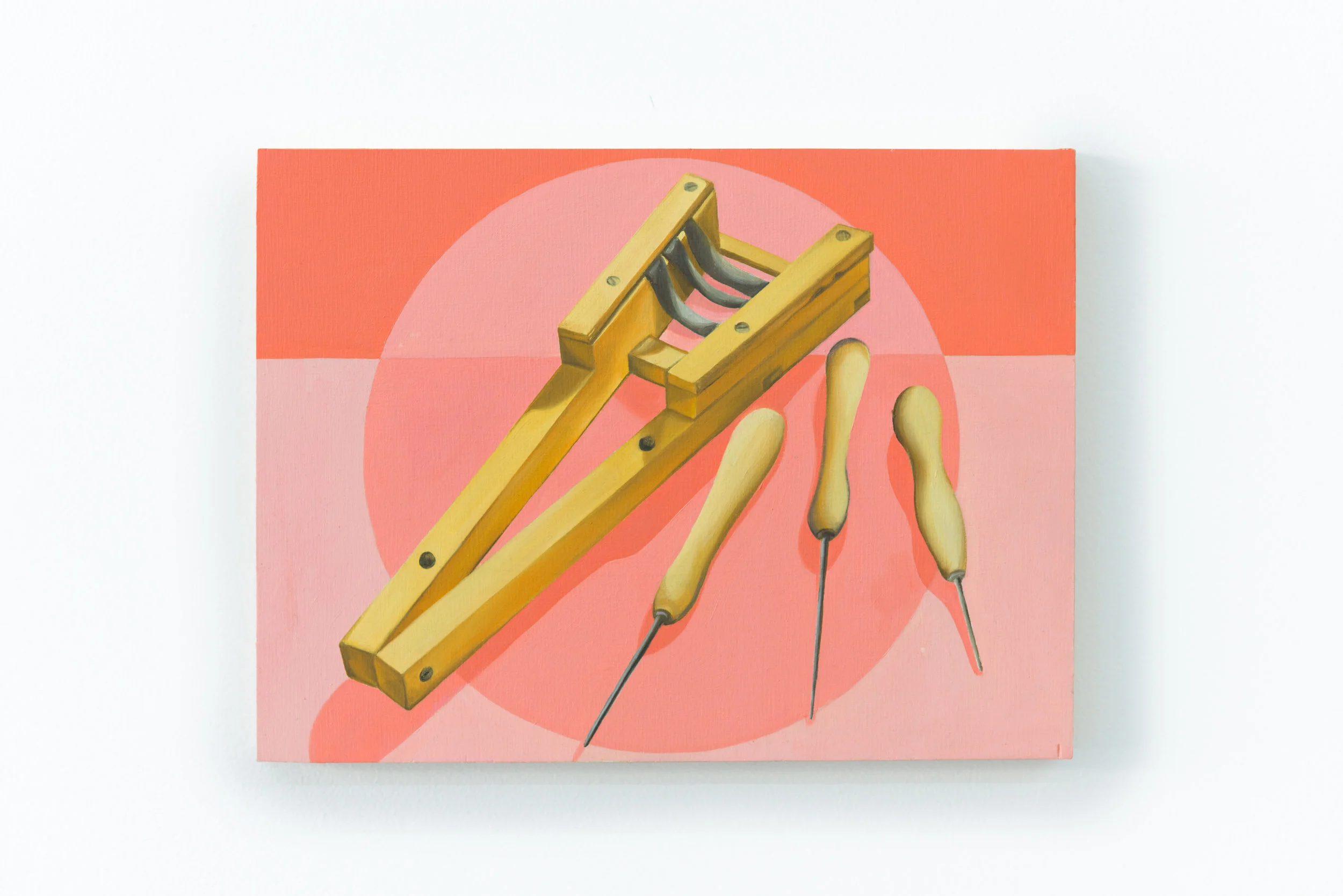 Caitlin MacBride Harsh Rose, 2018 Oil on wood panel 9 x 12 inches