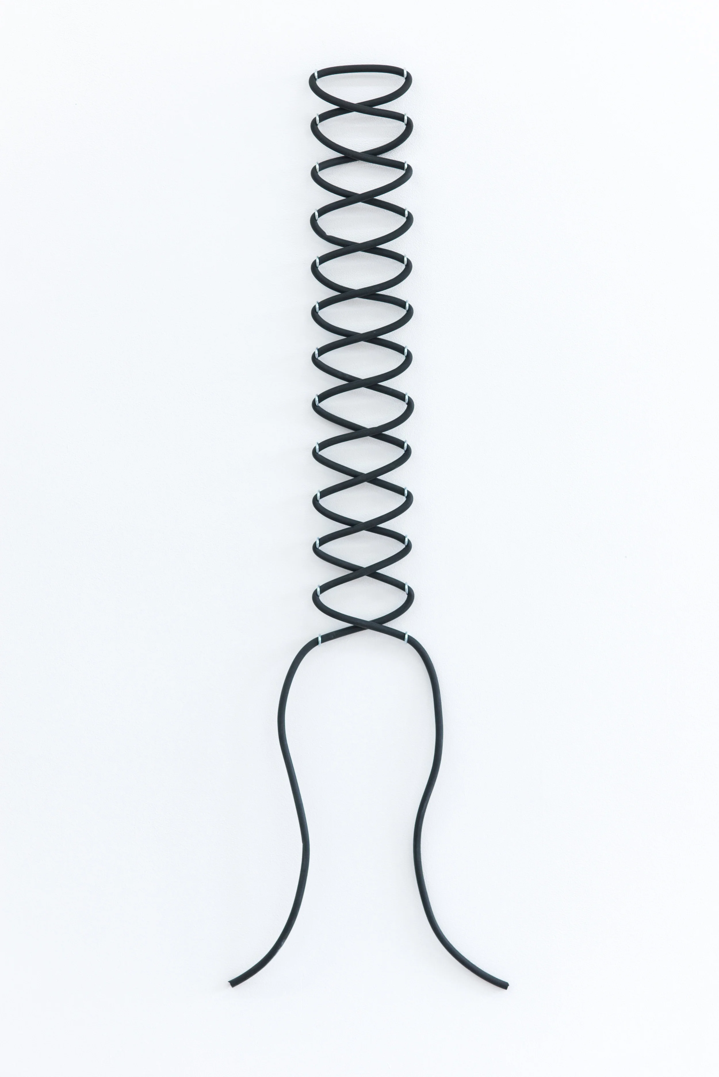 Michael Blake Laced Up, 2018 Foam tubing, hardware Dimensions variable
