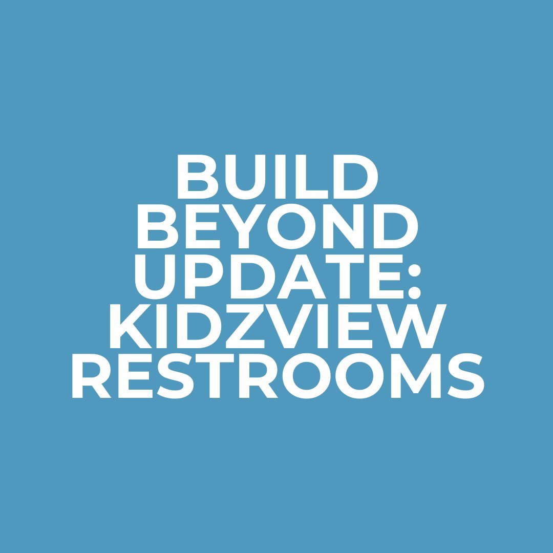 ⚠️ BUILD BEYOND UPDATE ⚠️⁠
⁠
We're excited to share the latest update on our Build Beyond initiative, which aims to update the KidzView restrooms. We've made significant strides in our demo process, and we're committed to creating a safe and welcomin