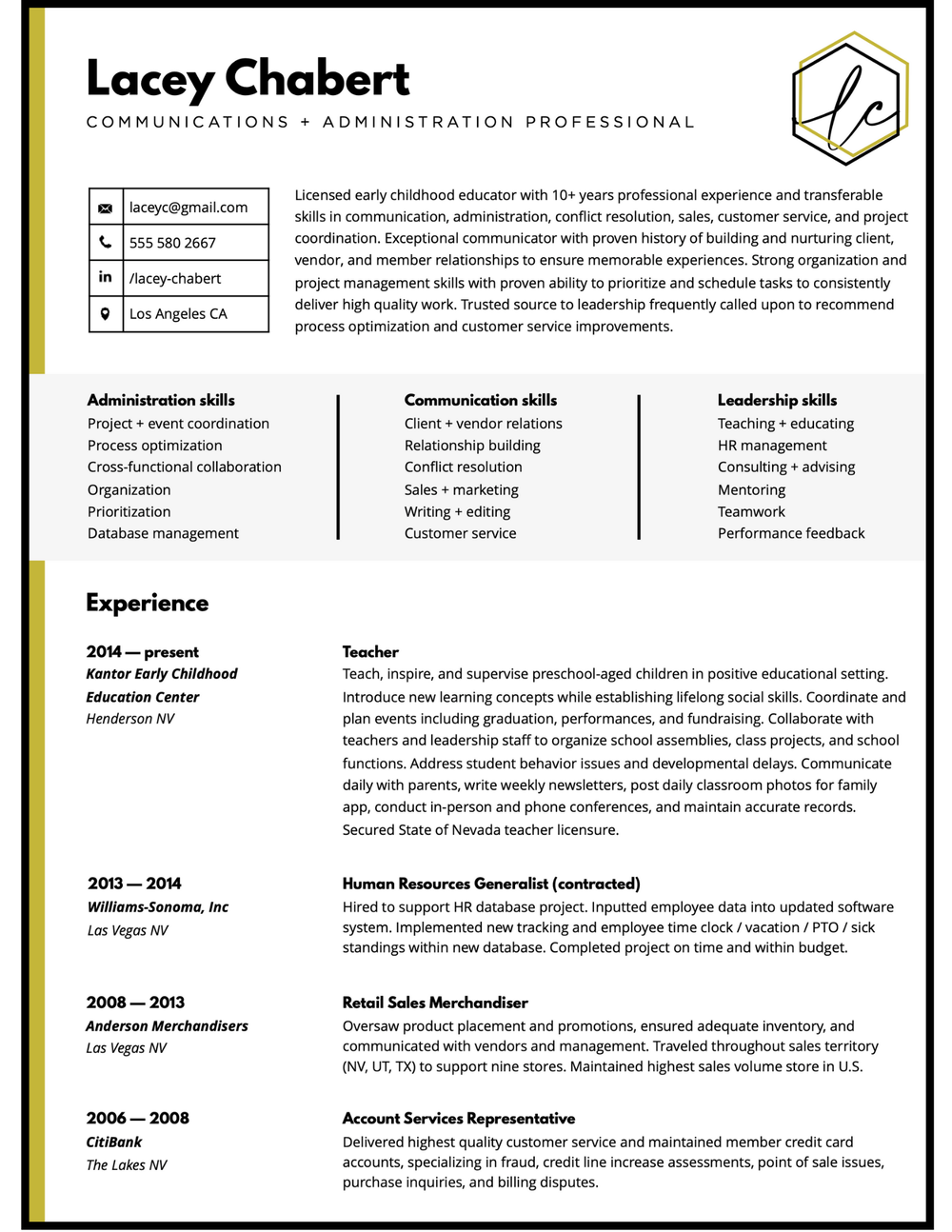 Pro Resume Writer — Resume Design Services Samples | Resume by Nico