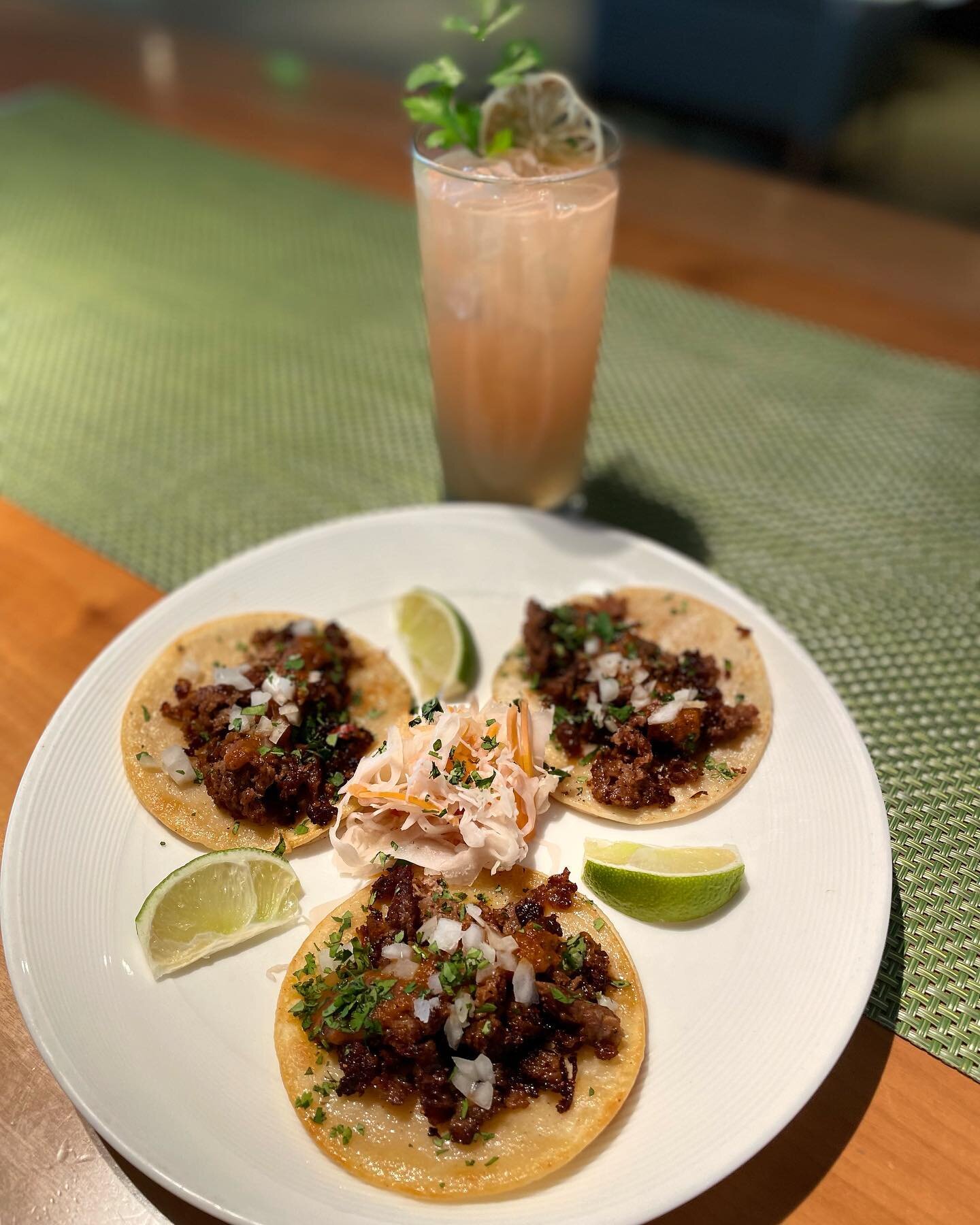 Happy Cinco de Mayo! 🎉
Come join us for some Carne Asada Tacos~(3) beef tacos, onions, cilantro, salsa roja, &amp; curtido and wash it down with our refreshing STEM Paloma from 11am to 3pm today! 

#StemSF #sfeats #bayareaeats #bonappetit