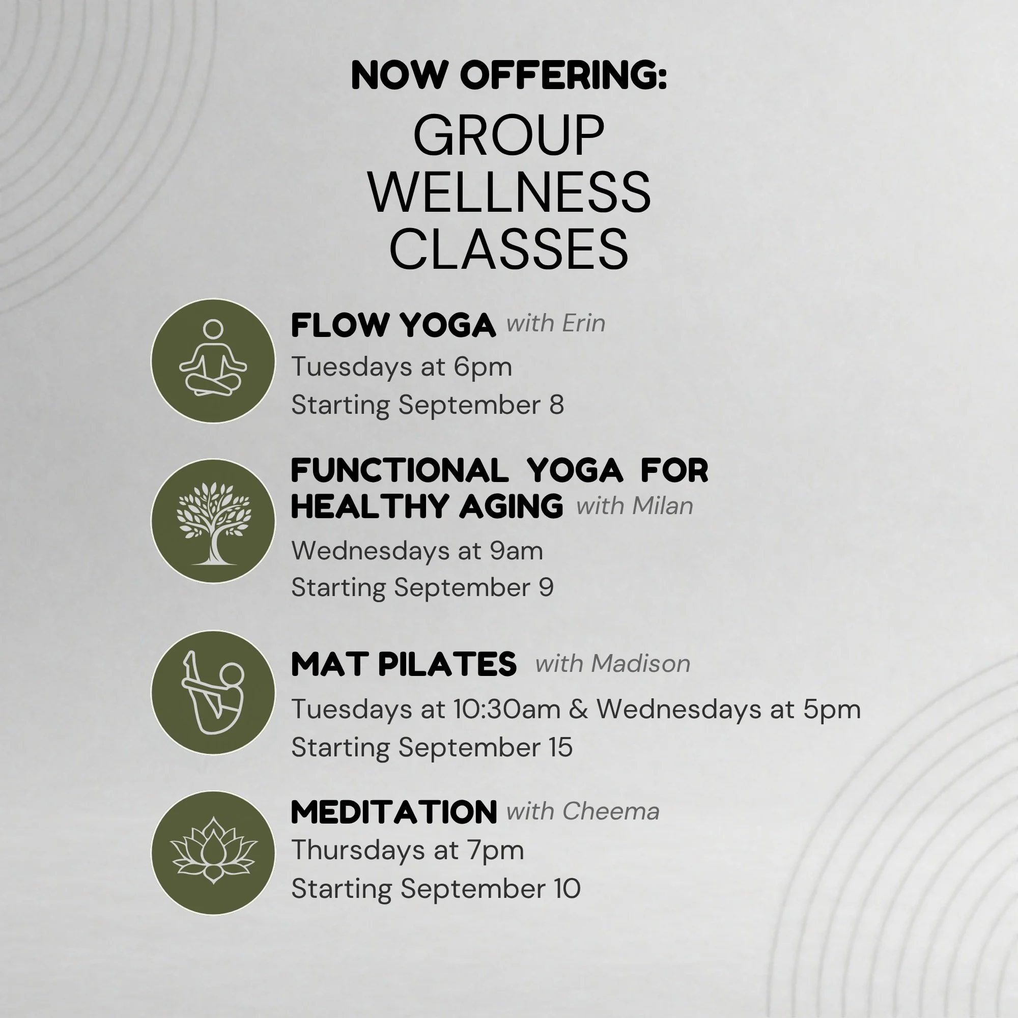We're excited to now offer group classes at Core!
Use code COREFREE for your first class free*. Book now with the link in our bio.

*Excludes Meditation classes.