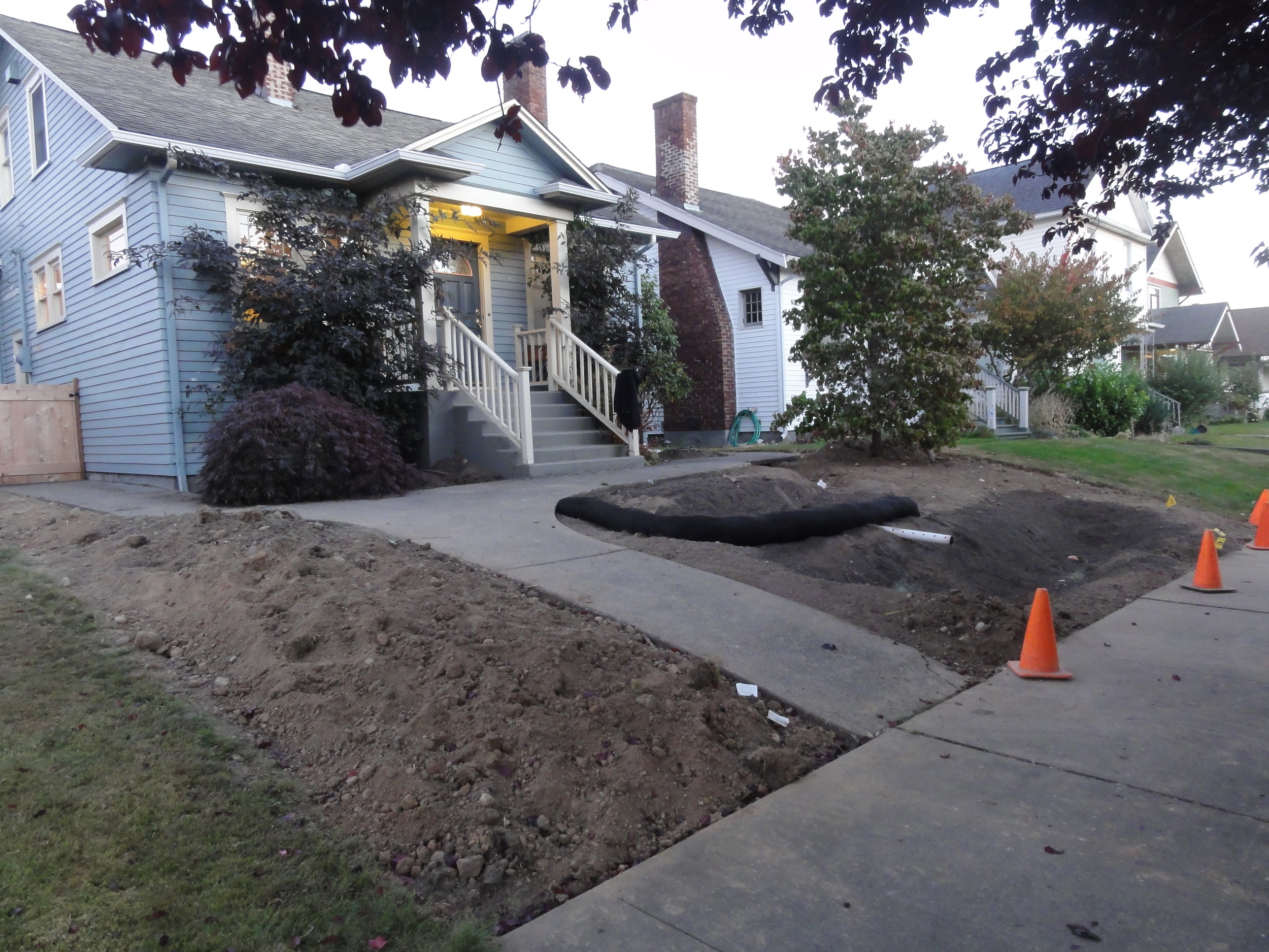 10-2 excavated and rain garden mix placed (3).JPG