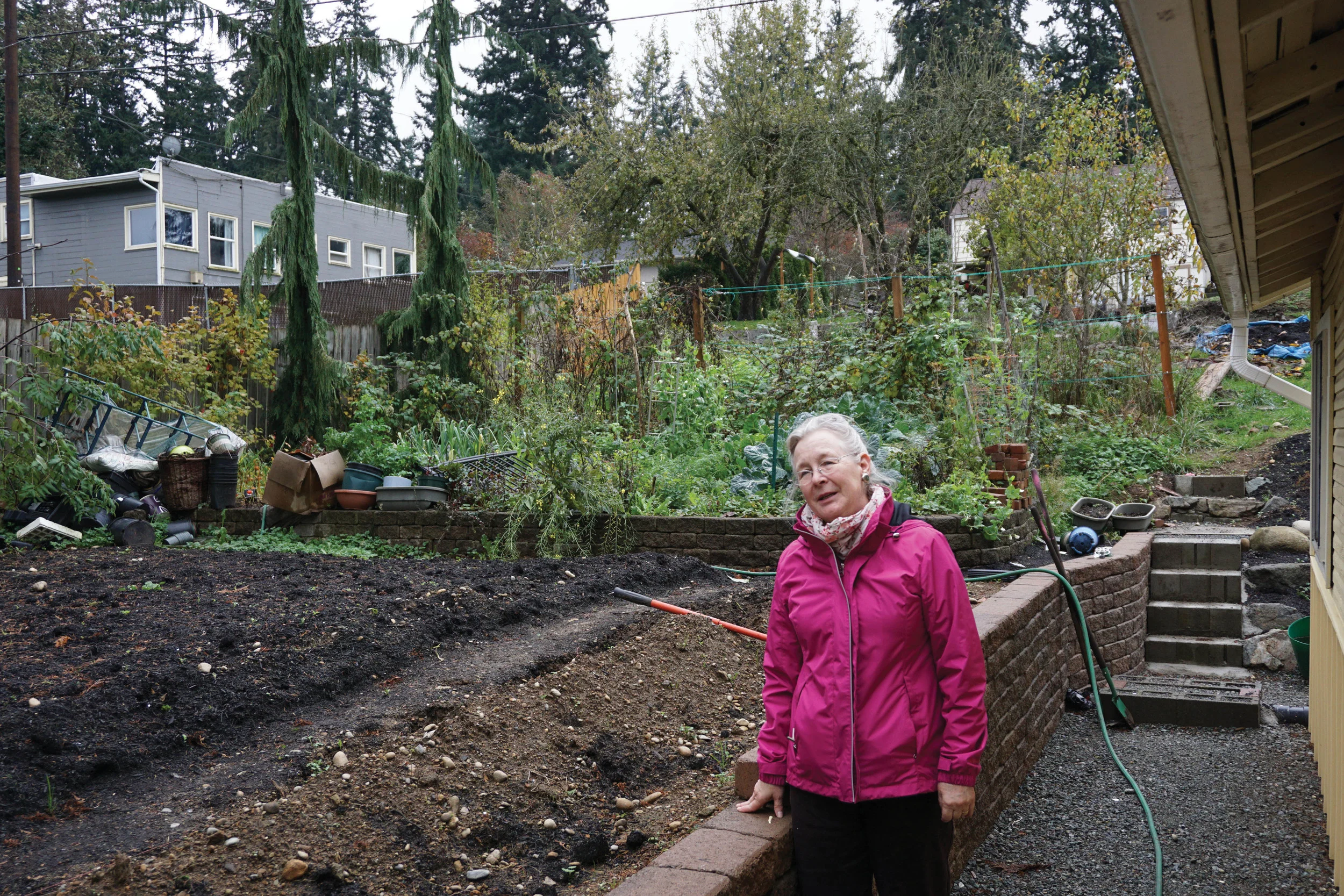 Capturing Rainwater, Curbing Soil Creep
