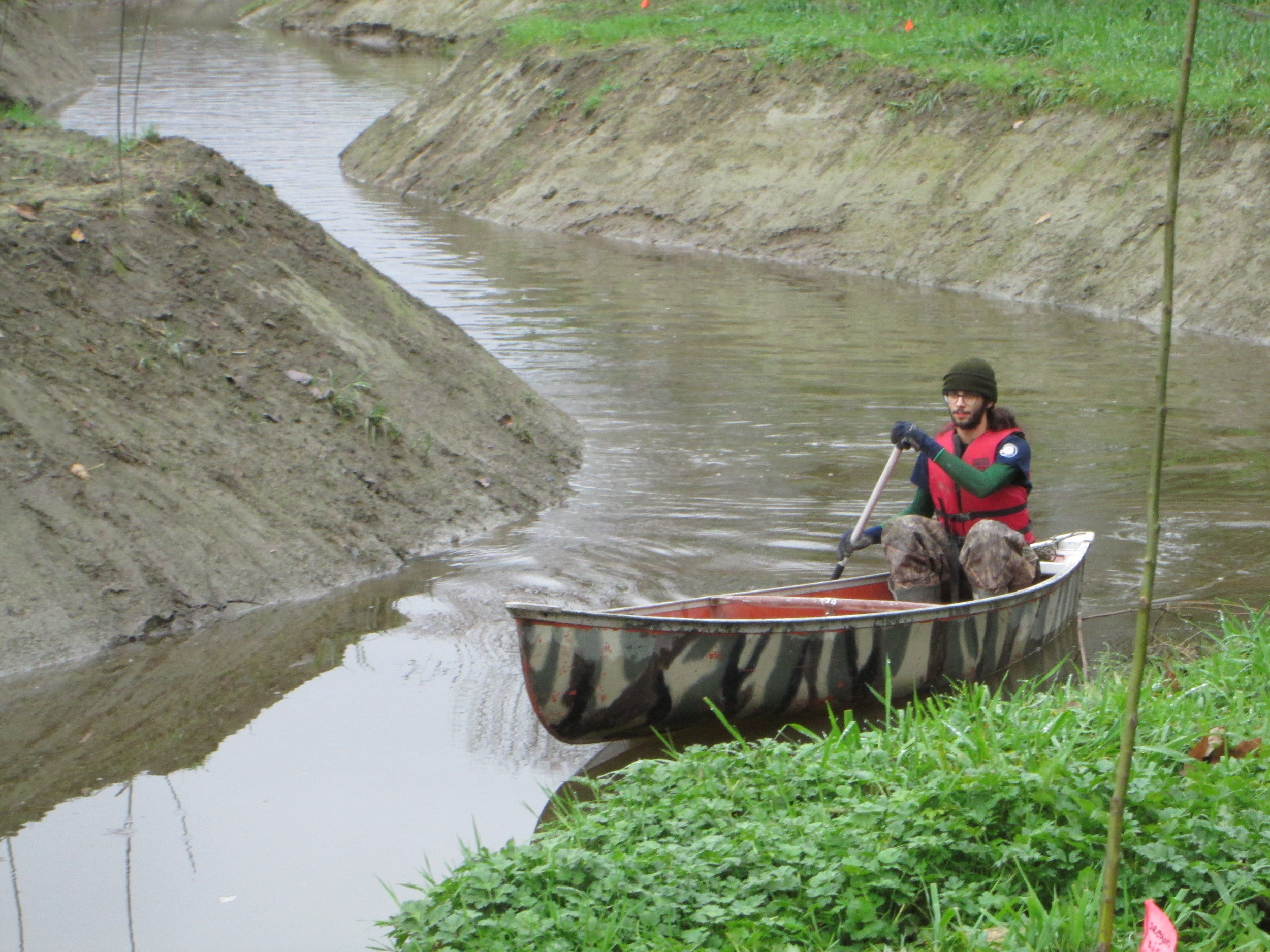 Nathan paddling