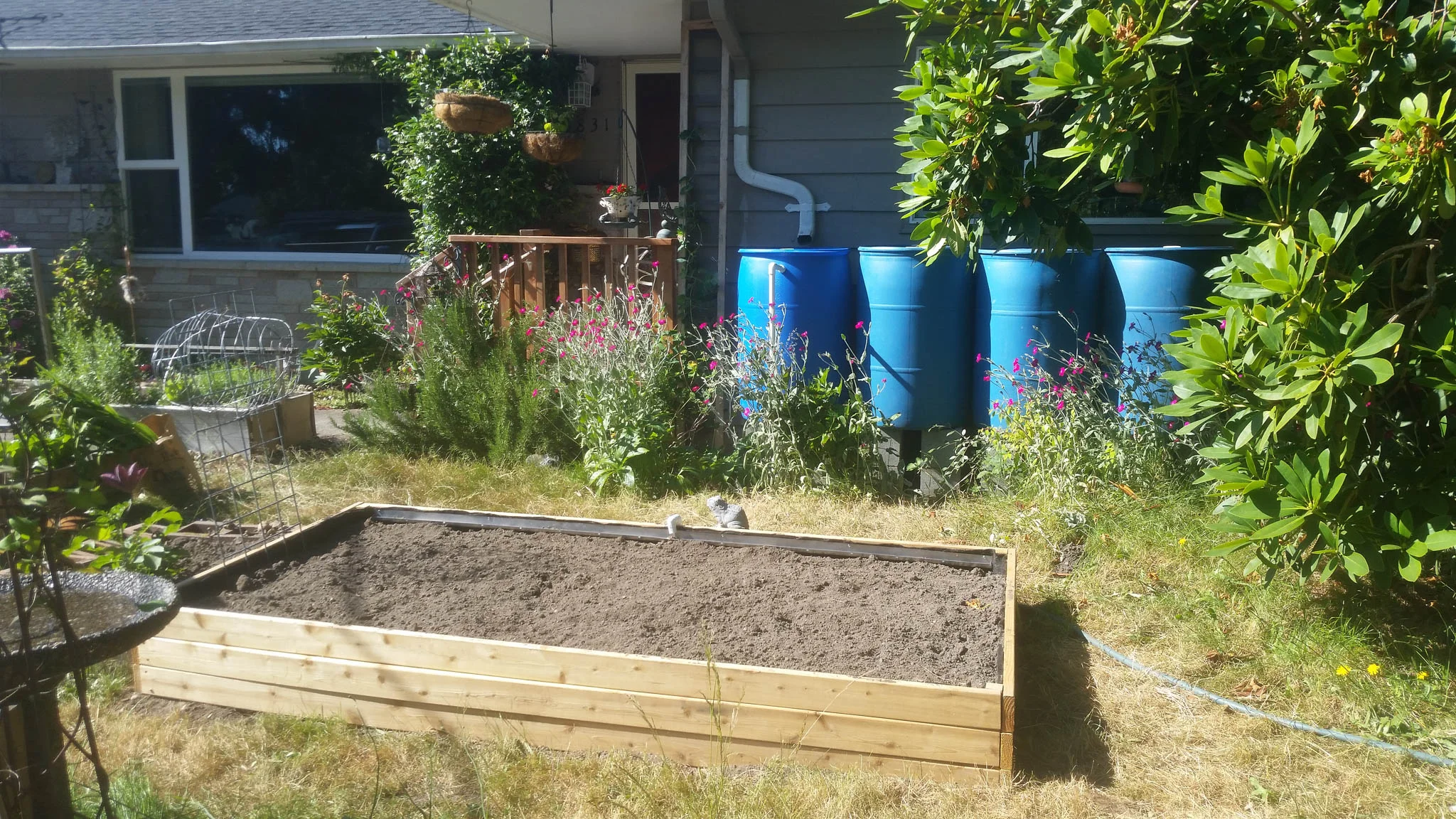The full system installed without plants.