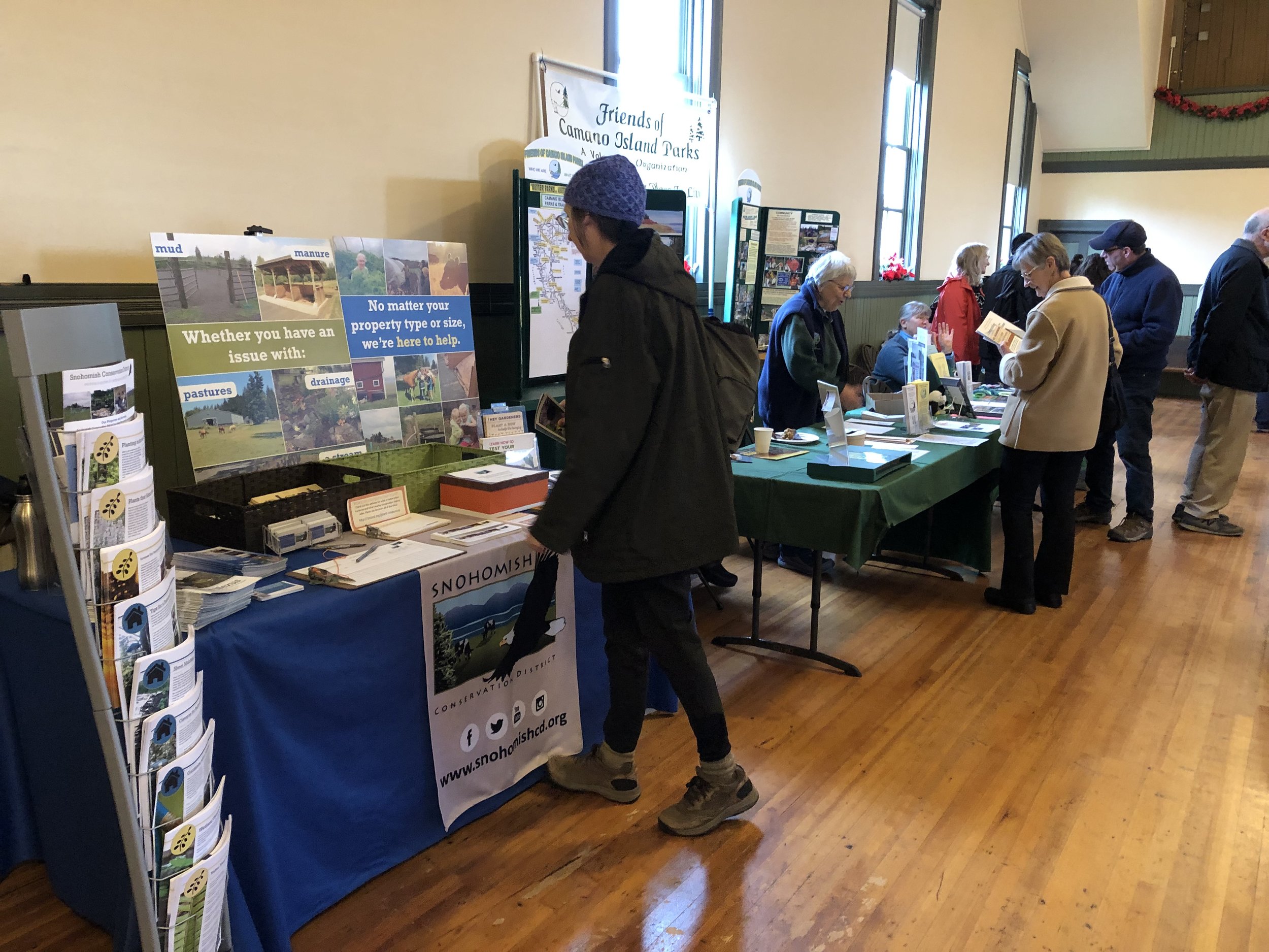 FOCIP and Camano Wildlife Habitat Project's tables were next to SCD's table