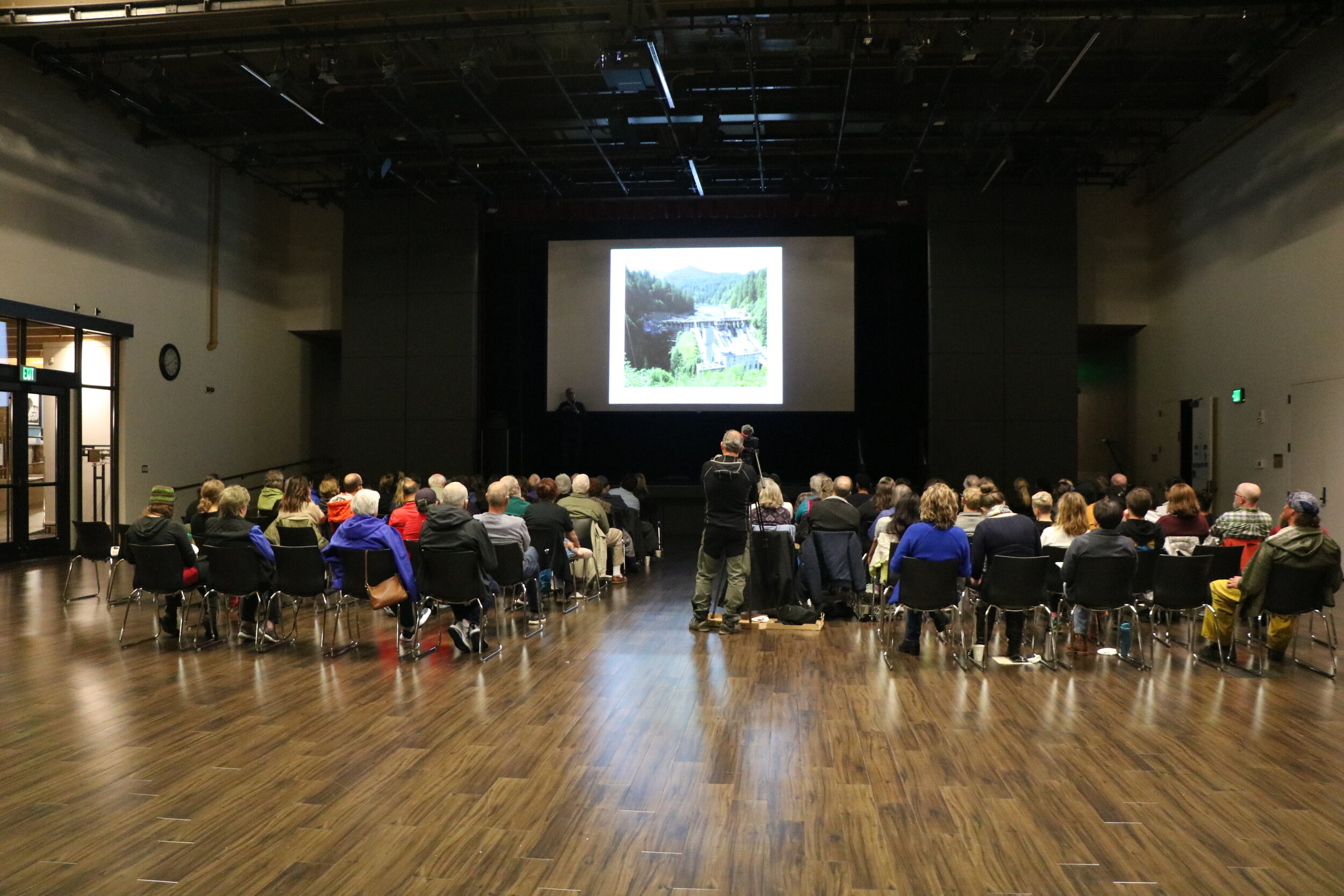 Group of attendees at Rosehill Community Center