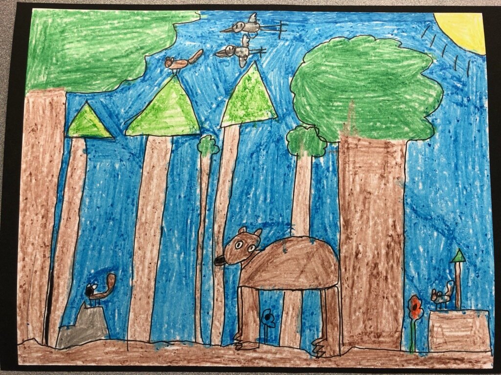 Callin Forbes - 1st Place 1st - 2nd Grade - "Blue Forest"