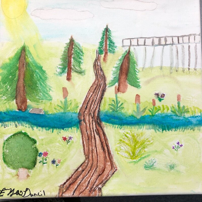 Ella Duncil - 2nd Place 6th - 8th Grade  &amp; 1st Place People's Choice - "The Forest in Summertime"
