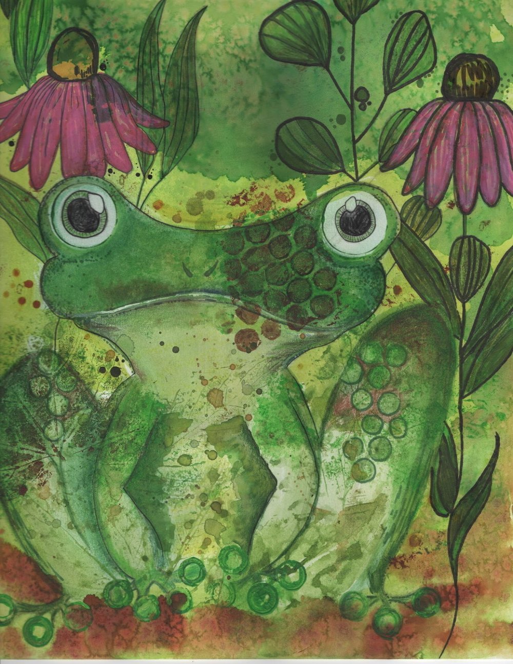 1st Place: Frog Hiding in Plain Sight by Allison Lamb