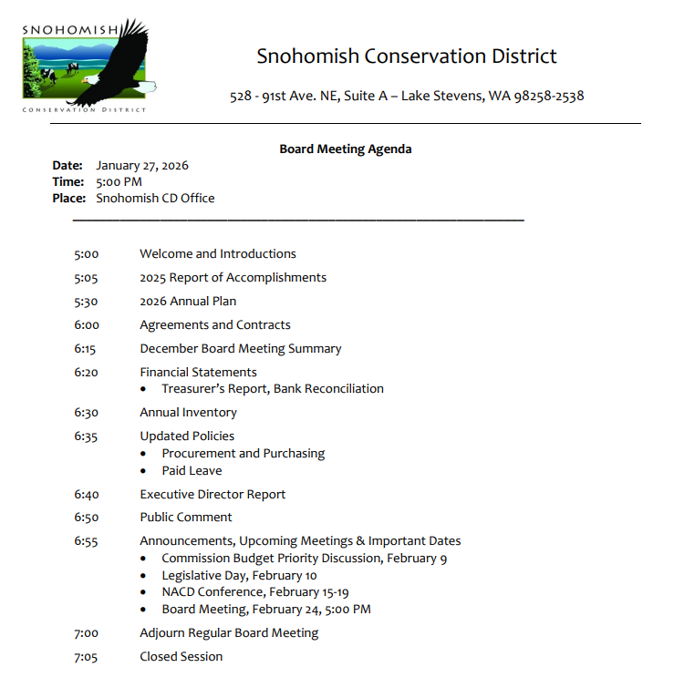 Click to view the January 2026 board meeting agenda