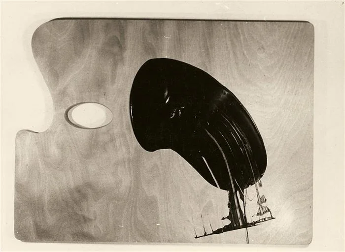Multiplex and colored polyester, 48"x36"x3/4", 1982.