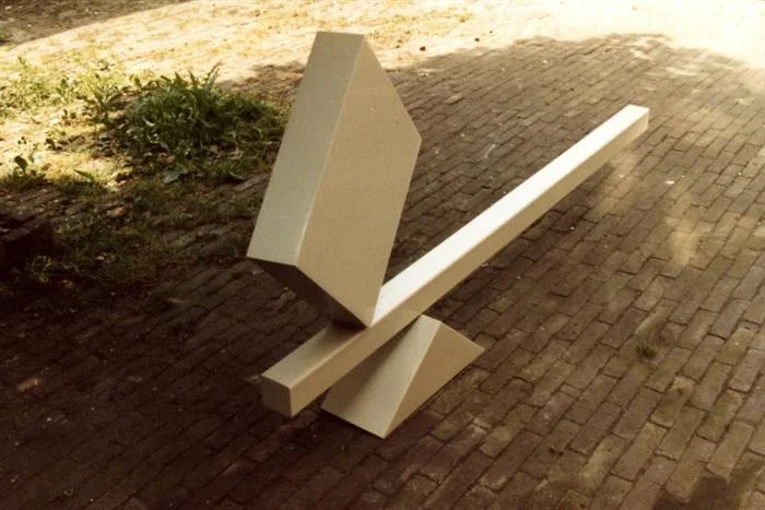 Welded steel, painted, 1981.