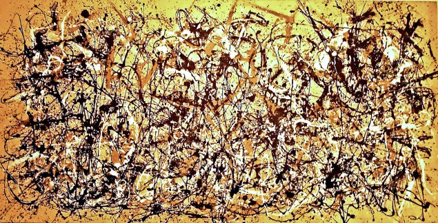 Jackson Pollock's AUTUMN RHYTHM (Number 30) - 1950 - Met NYC