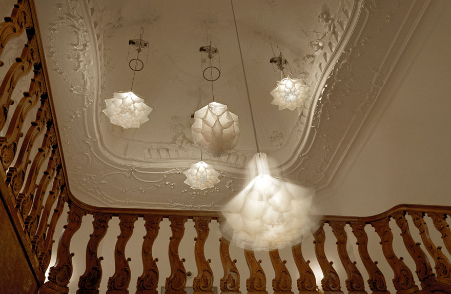 Detail of a Shylight in the Rijksmuseum (courtesy of Studio Drift)