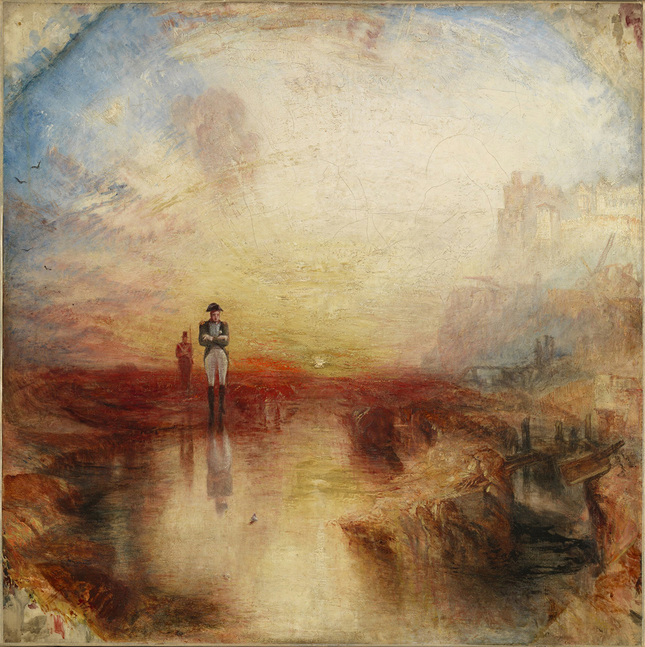 J.M.W. Turner, “War. The Exile and the Rock Limpet” (exhibited 1842), oil on canvas (Tate: Accepted by the nation as part of the Turner Bequest 1856)