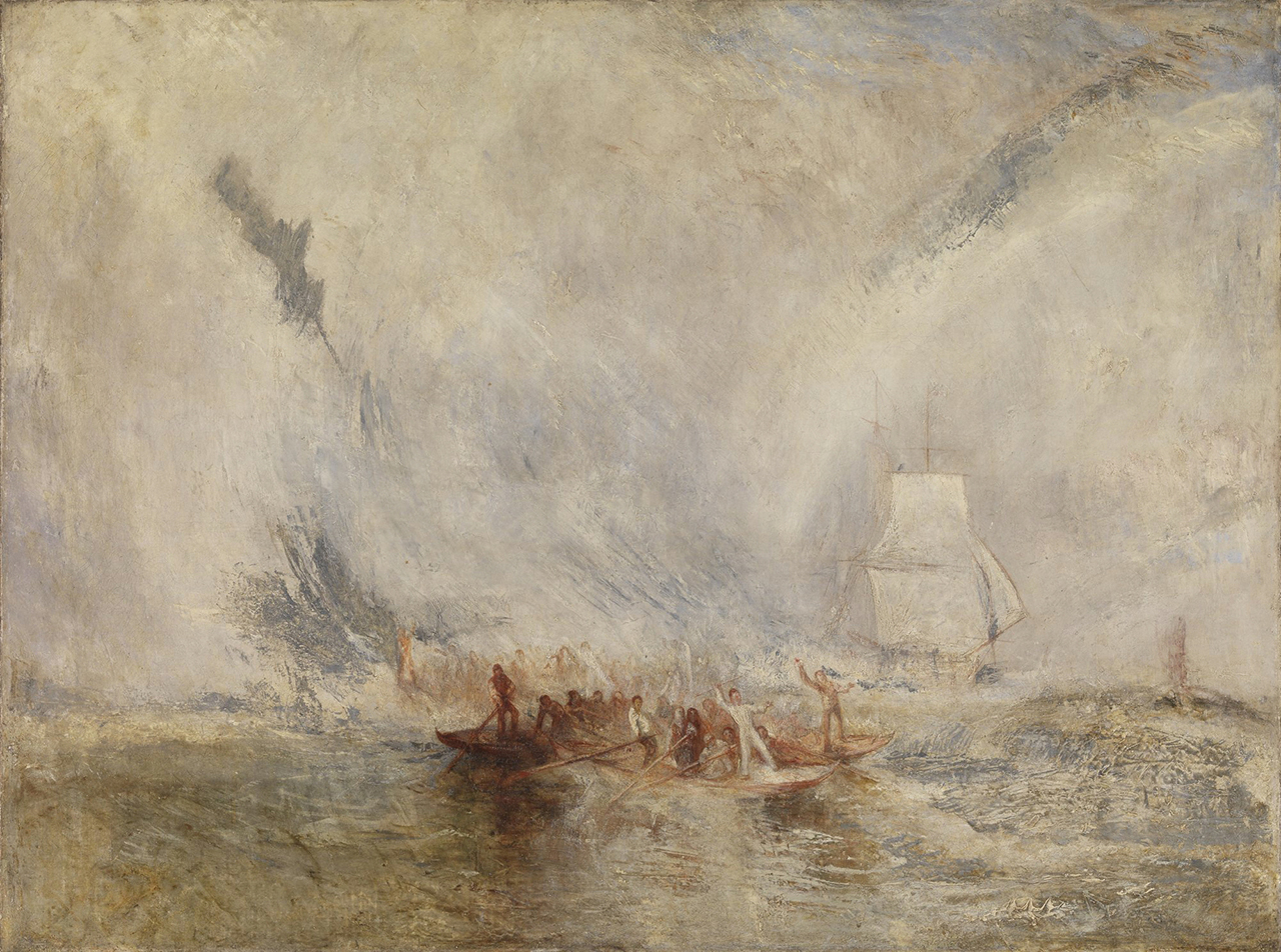 J.M.W. Turner, “Whalers” (exhibited 1845), oil on canvas (Tate: Accepted by the nation as part of the Turner Bequest 1856 Photo © Tate, London 2014)