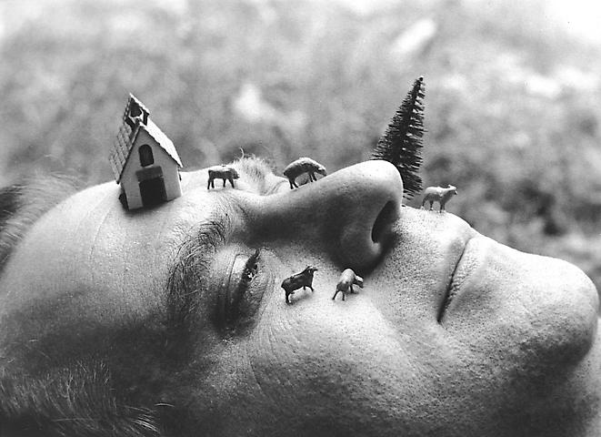 Luis Camnitzer, Landscape as an Attitude , 1979, silver gelatin print. COURTESY ALEXANDER GRAY ASSOCIATES AND THE ARTIST