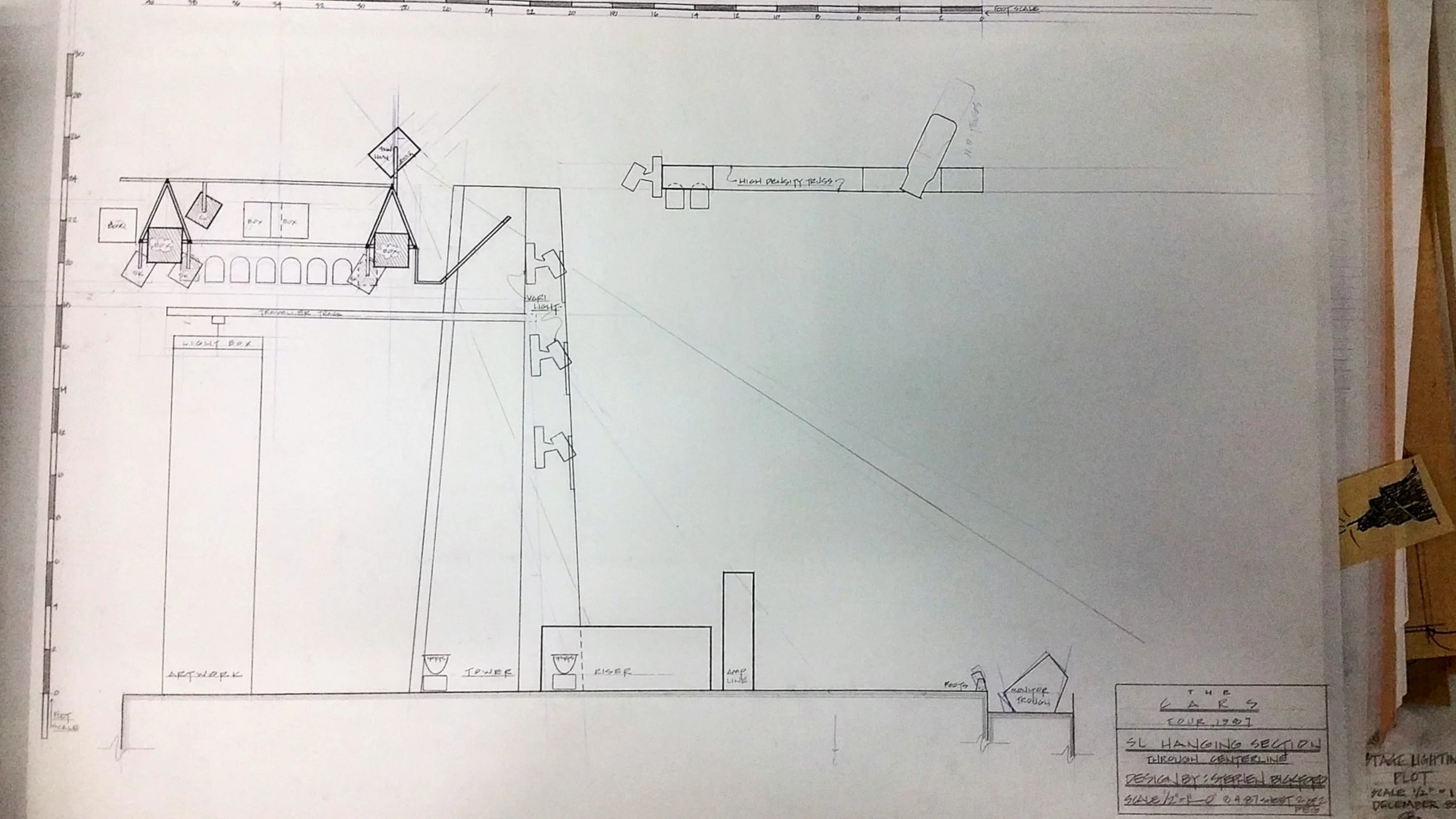 Touring Scenery and Lighting section