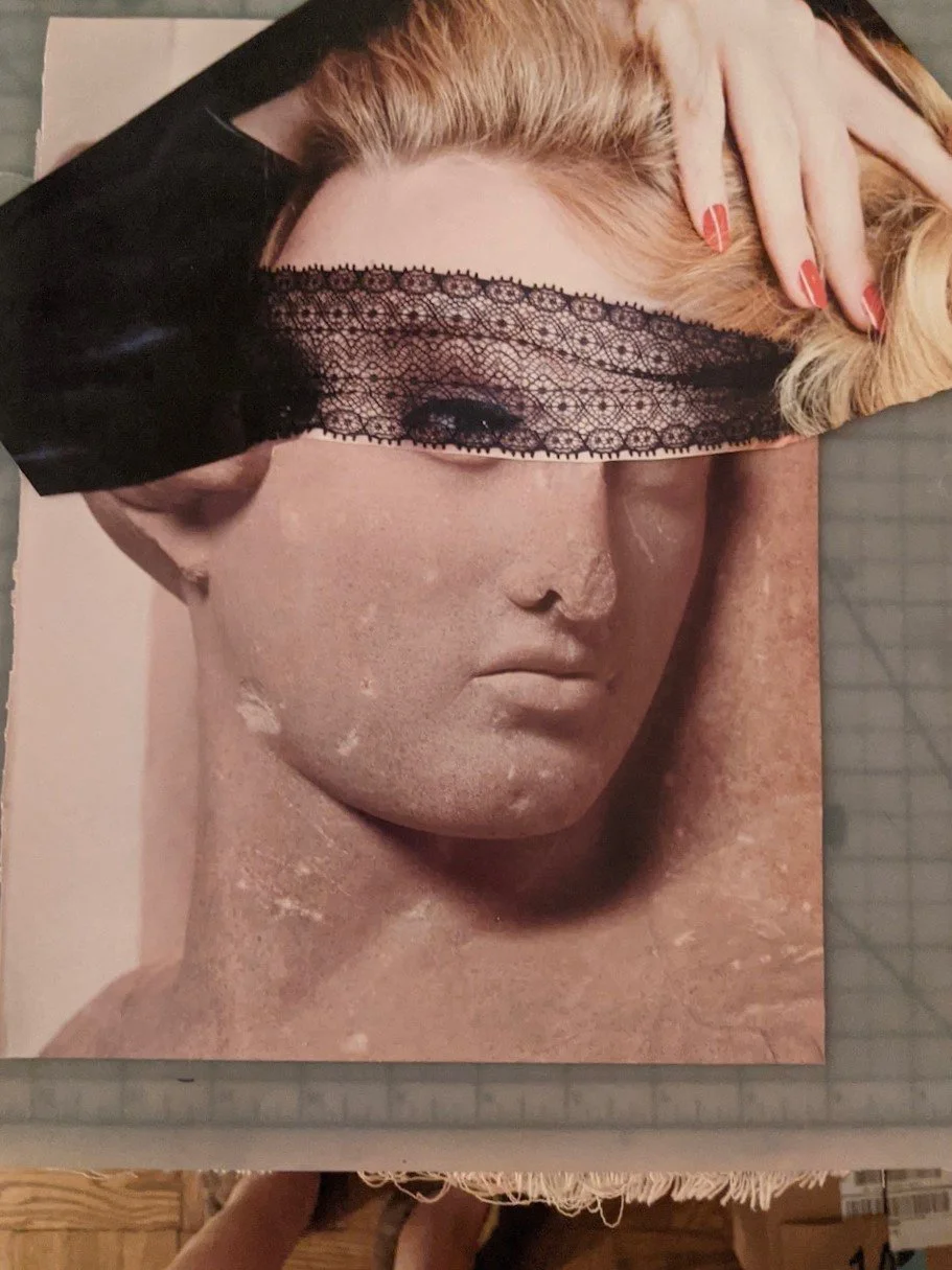  DSA  DDS   2021 14” x 12” paper collage 