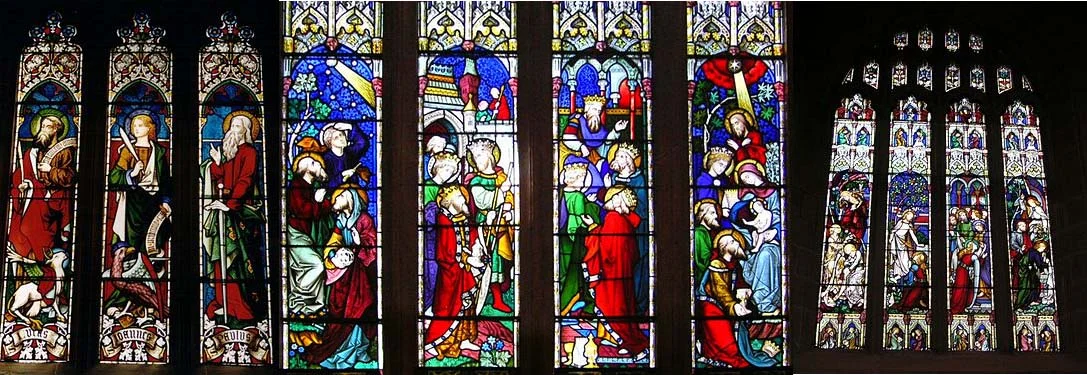 The Evangelists Luke, John and Paul :"And the Word was made flesh and dwelt among us, and we beheld his Glory...full of Grace and Truth.":"Christ is Risen!"