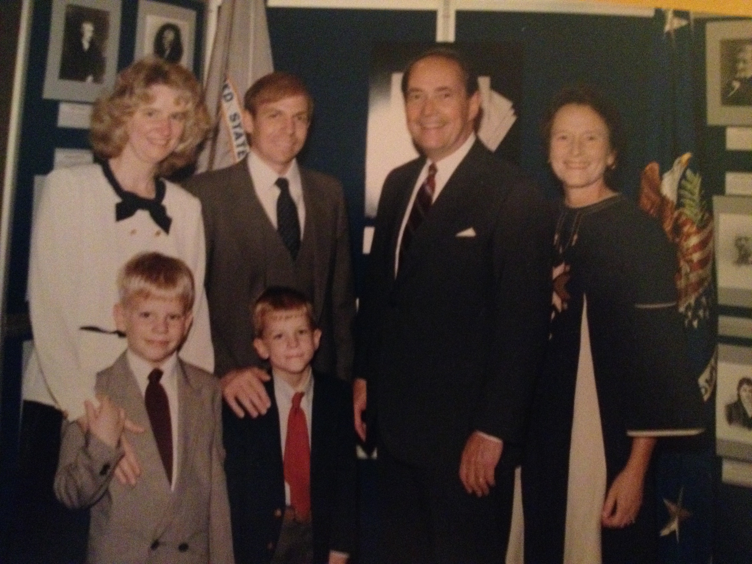 United States Attorney Bob Edmunds and his family with United States Attorney General Richard Thornburgh, circa 1990