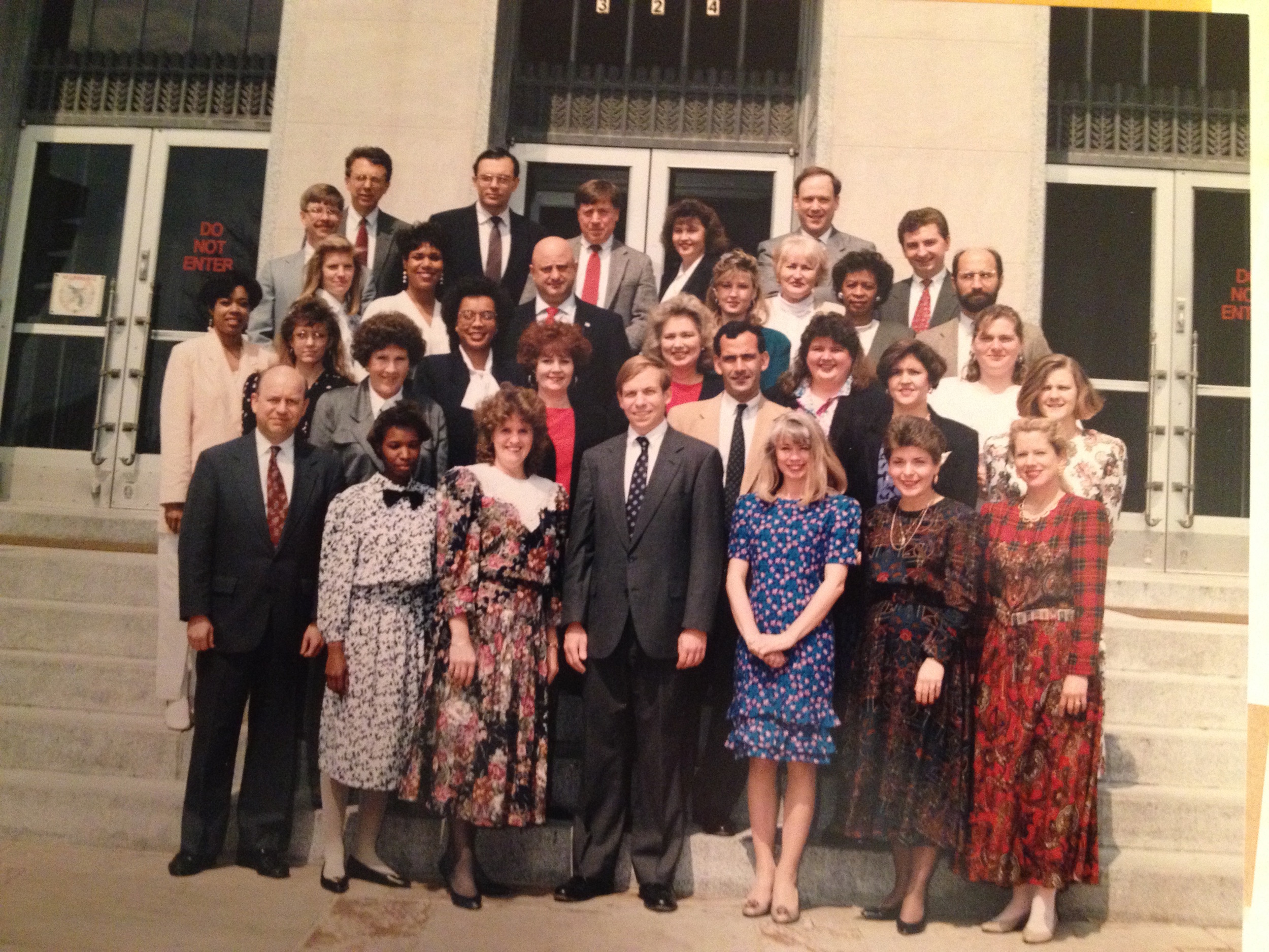 United States Attorney Edmunds and staff, circa 1990.
