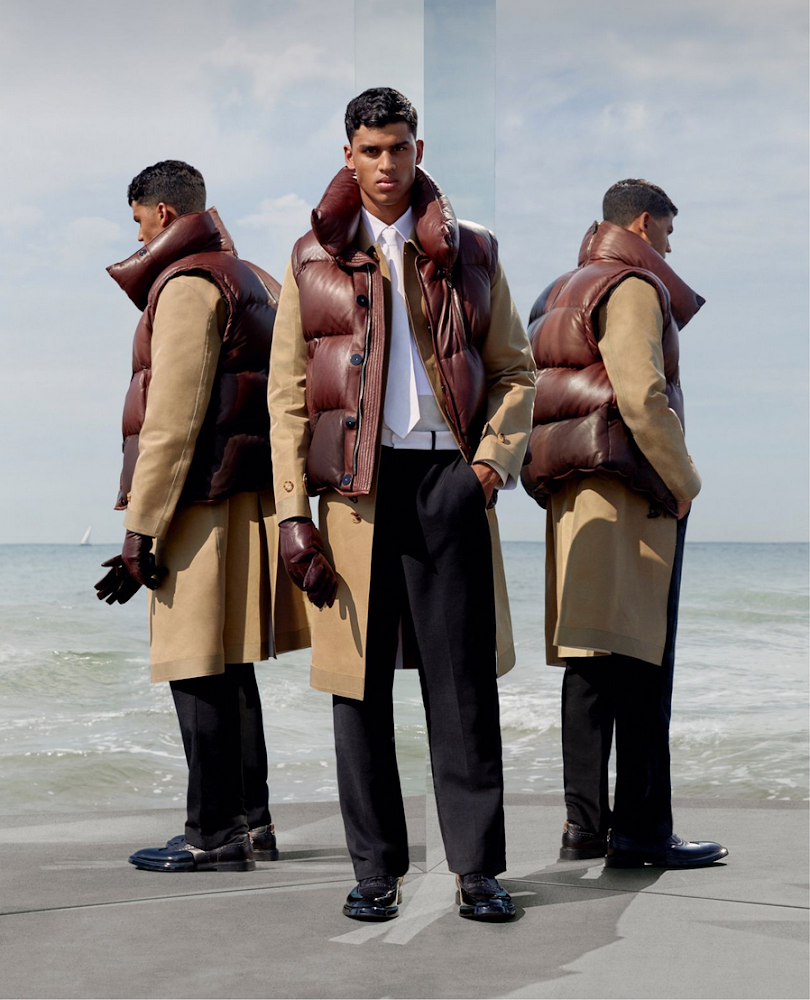Keone Pillay shot by Jonathan Baron for Burberry AW19