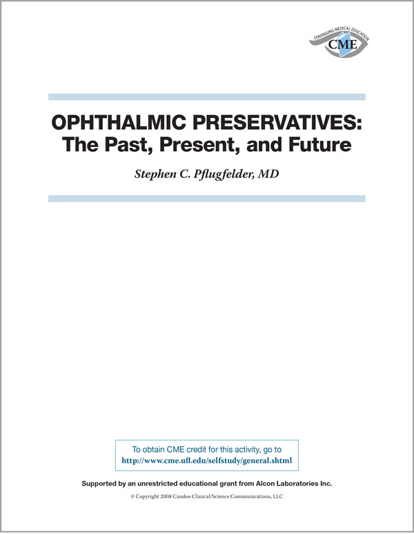 Cme Ophthalmic Preservatives Candeo Clinical Science Communications Llc