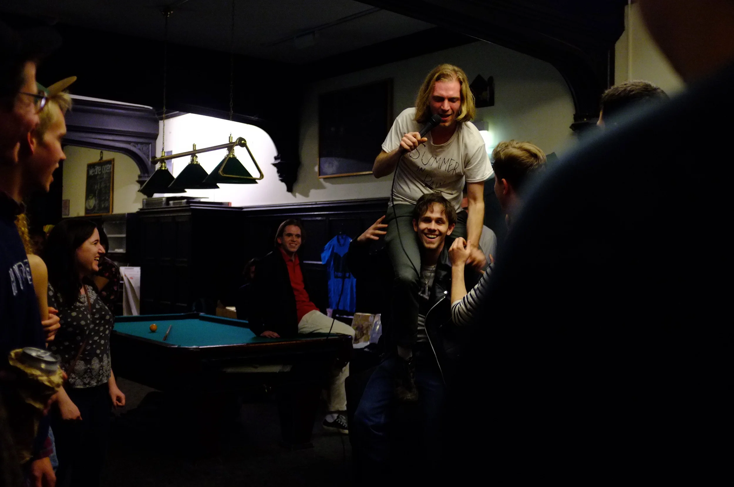  jimmy whispers at WHPK's Moniker Meltdon showcase at hallowed grounds  april 2015 