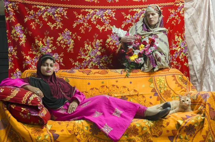 Arfun Ahmed, Olympia Burka, 2014. Bangladeshi American Creative Collective (BACC)'s show Transitions: New Photography from Bangladesh at the Bronx Museum. Shama: "Th is is the show I worked on and helped get press for in a number of outlets, including the NY Observer and Hyperallergic."