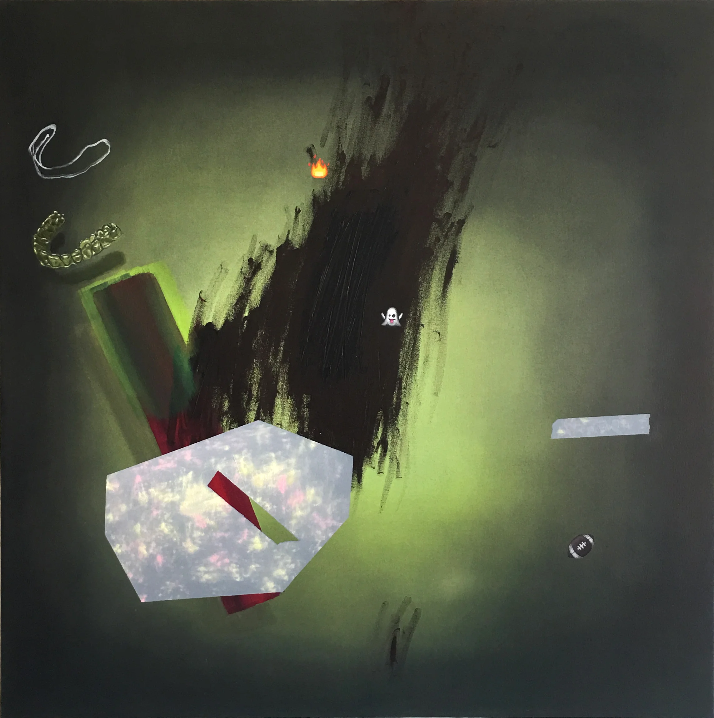Ariel Mitchell, "In the Wake of Nihilism", 2016, oil on canvas, 54x54"