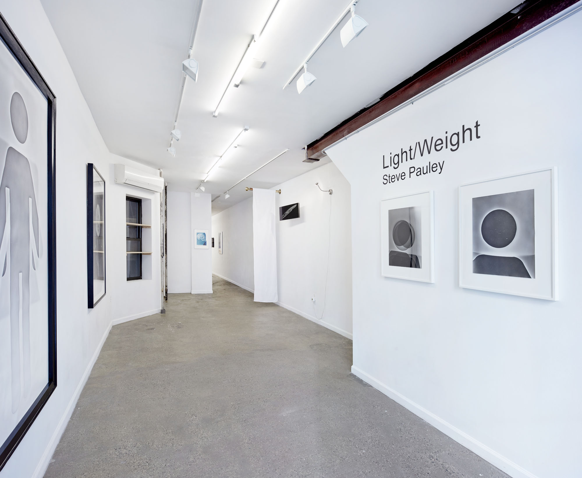 Installation view from Light/Weight with works by Steve Pauley