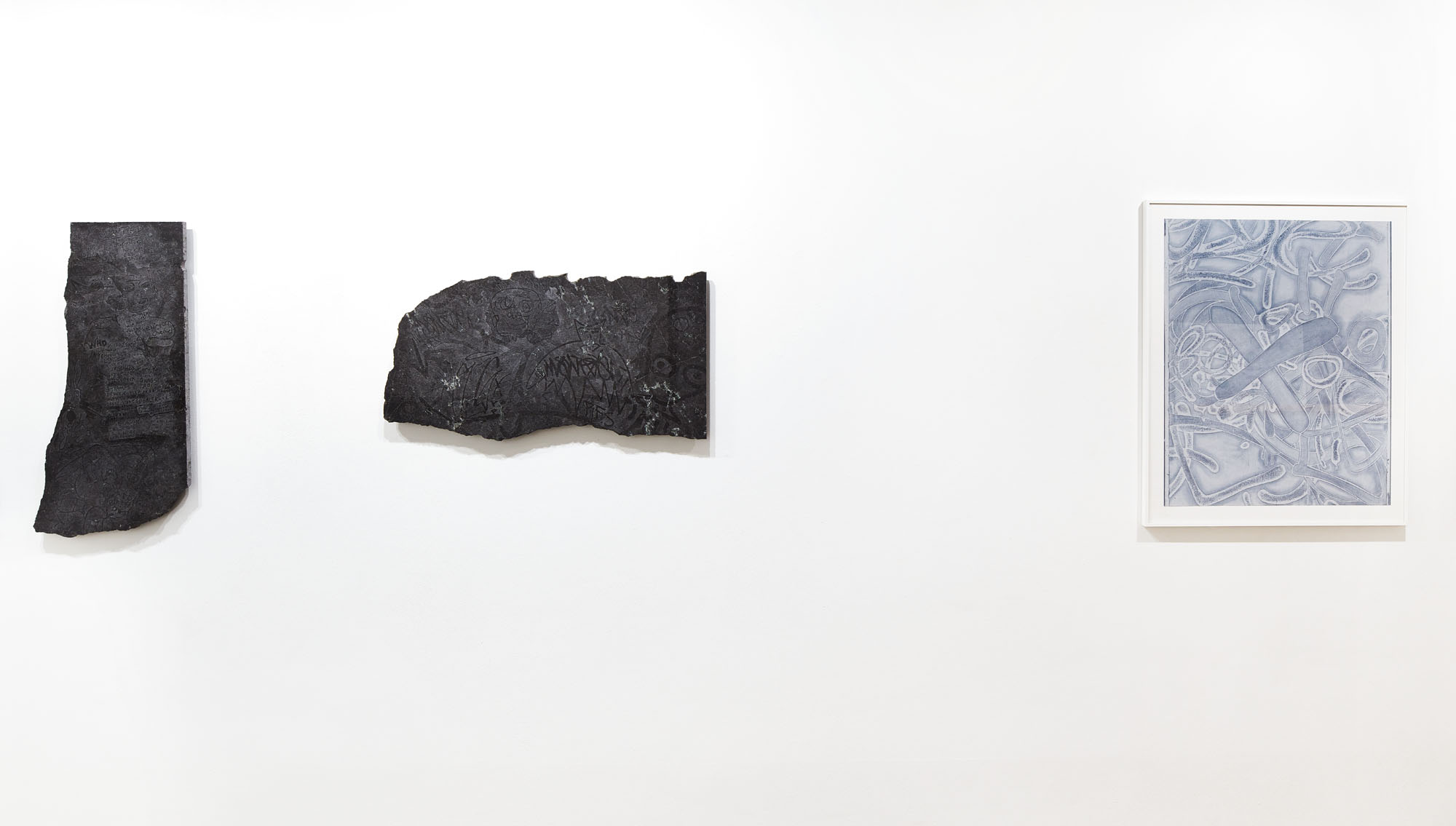 Installation view from Light/Weight with works by Steve Pauley.