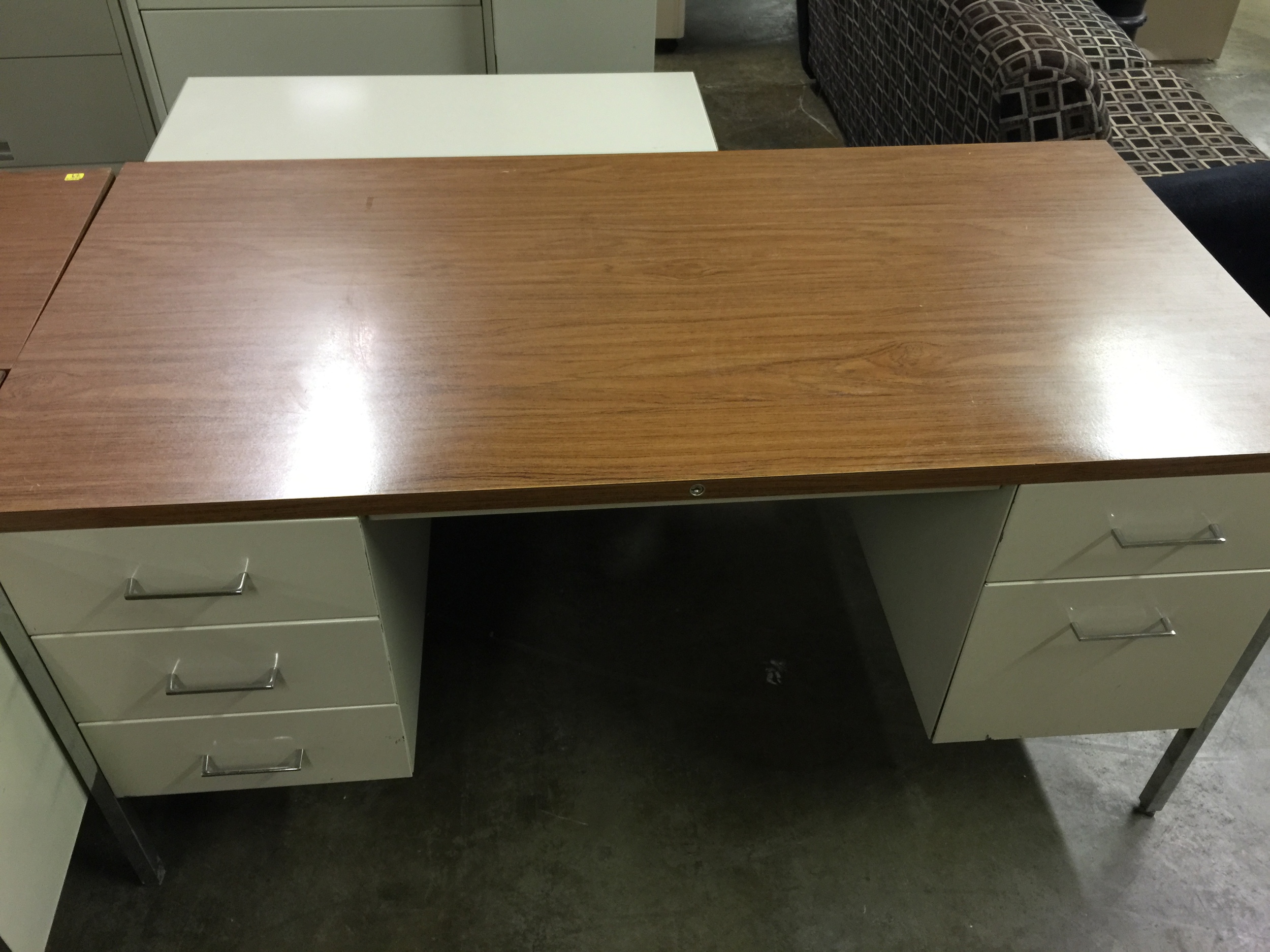 Steelcase Desk Metal With Wood Top Office Desk Hotel To