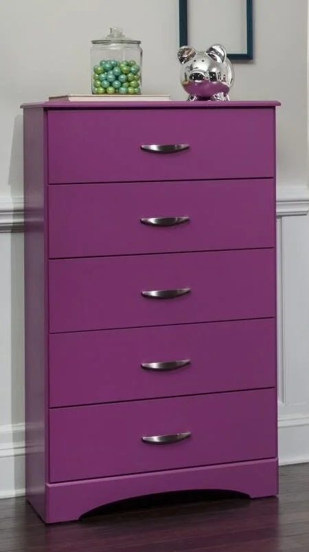 Raspberry 5 Drawer Chest