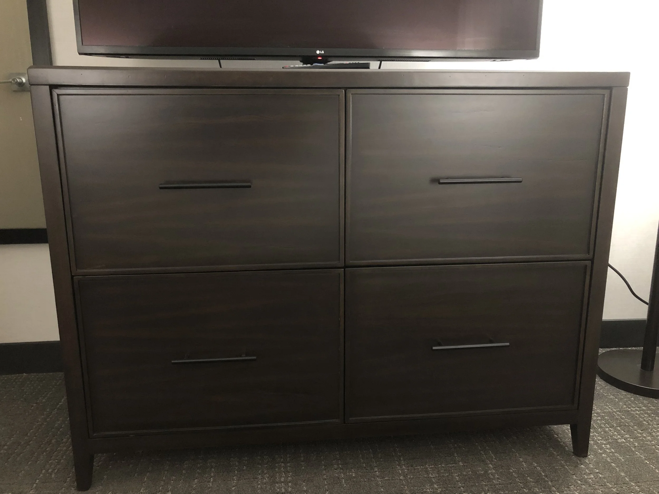 4 drawer dresser dark brown CM Home Delnoir 4-Drawer Dresser main image 1