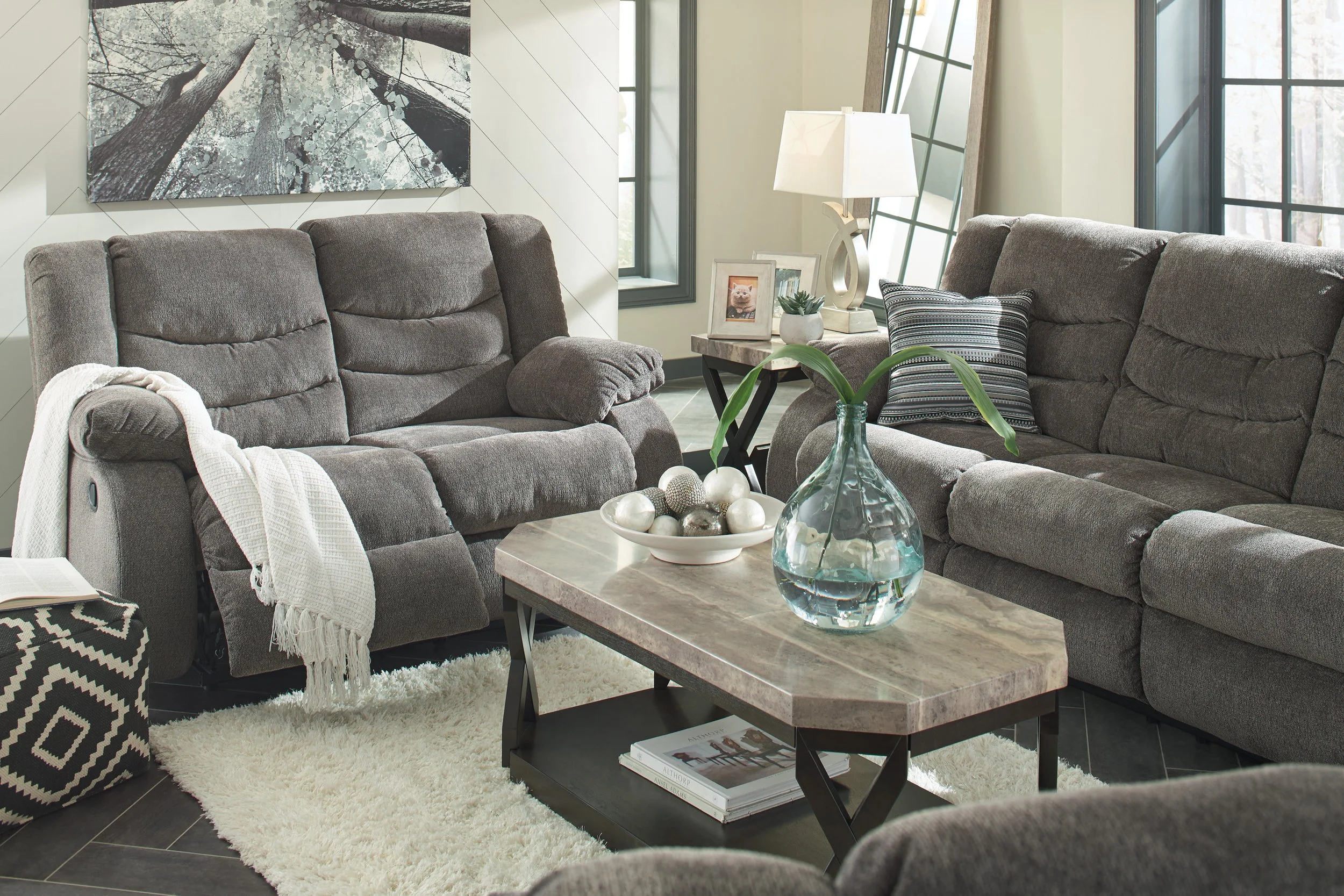 Tulen Reclining Sofa Set | Baci Living Room
