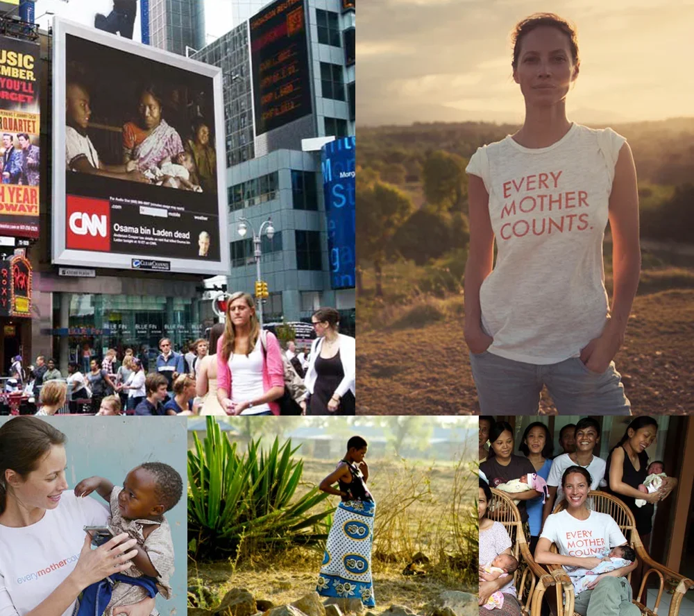   Every Mother Counts  founded by Christy Turlington Burns, is an organization to end preventable deaths caused by pregnancy and childbirth around the world.&nbsp;EMC informs, engages and mobilizes new audiences to take action to improve the health a