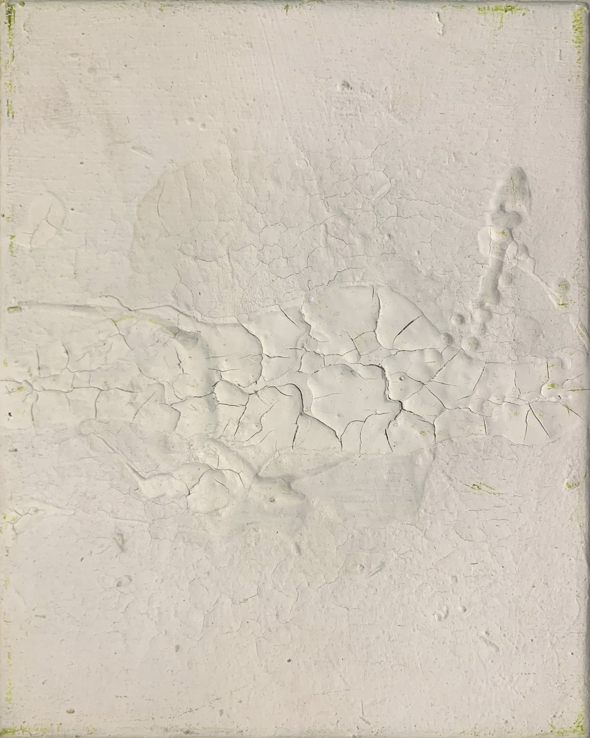 Untitled (Wiped Out) II 2020 Spray paint, wax, and acrylic on canvas 8 “ x 10 “
