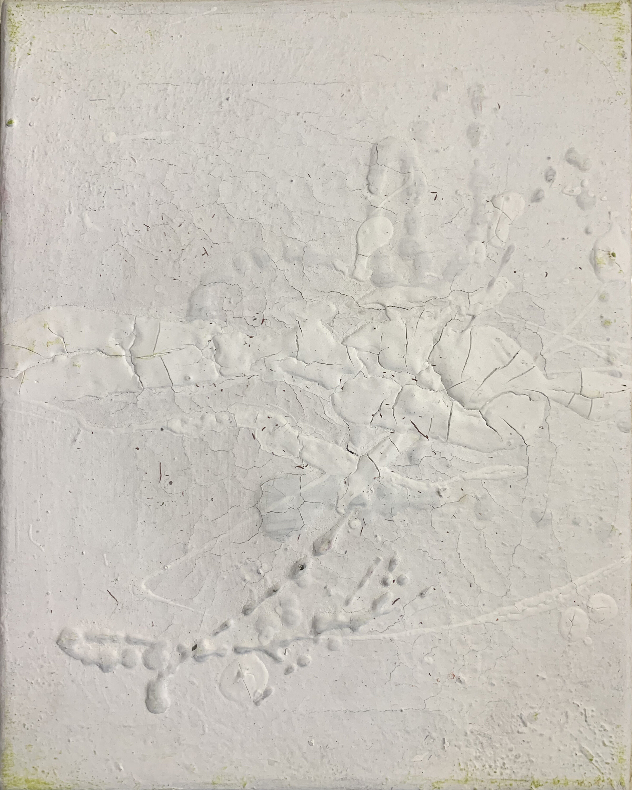 Untitled (Wiped Out) V 2020 Spray paint, wax, and acrylic on canvas 8 “ x 10 “