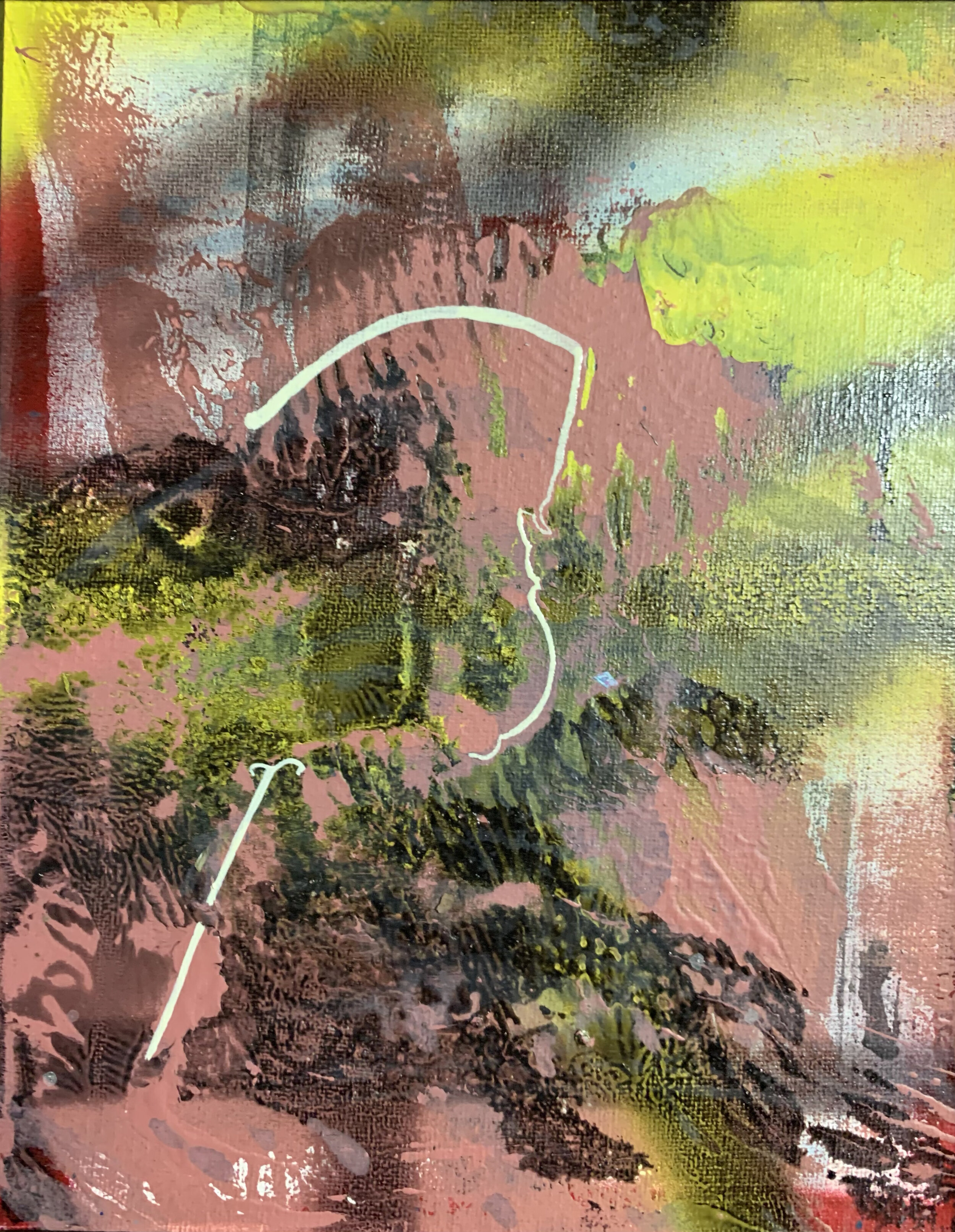 Untitled (Selected Contours in Cream, Study #3)