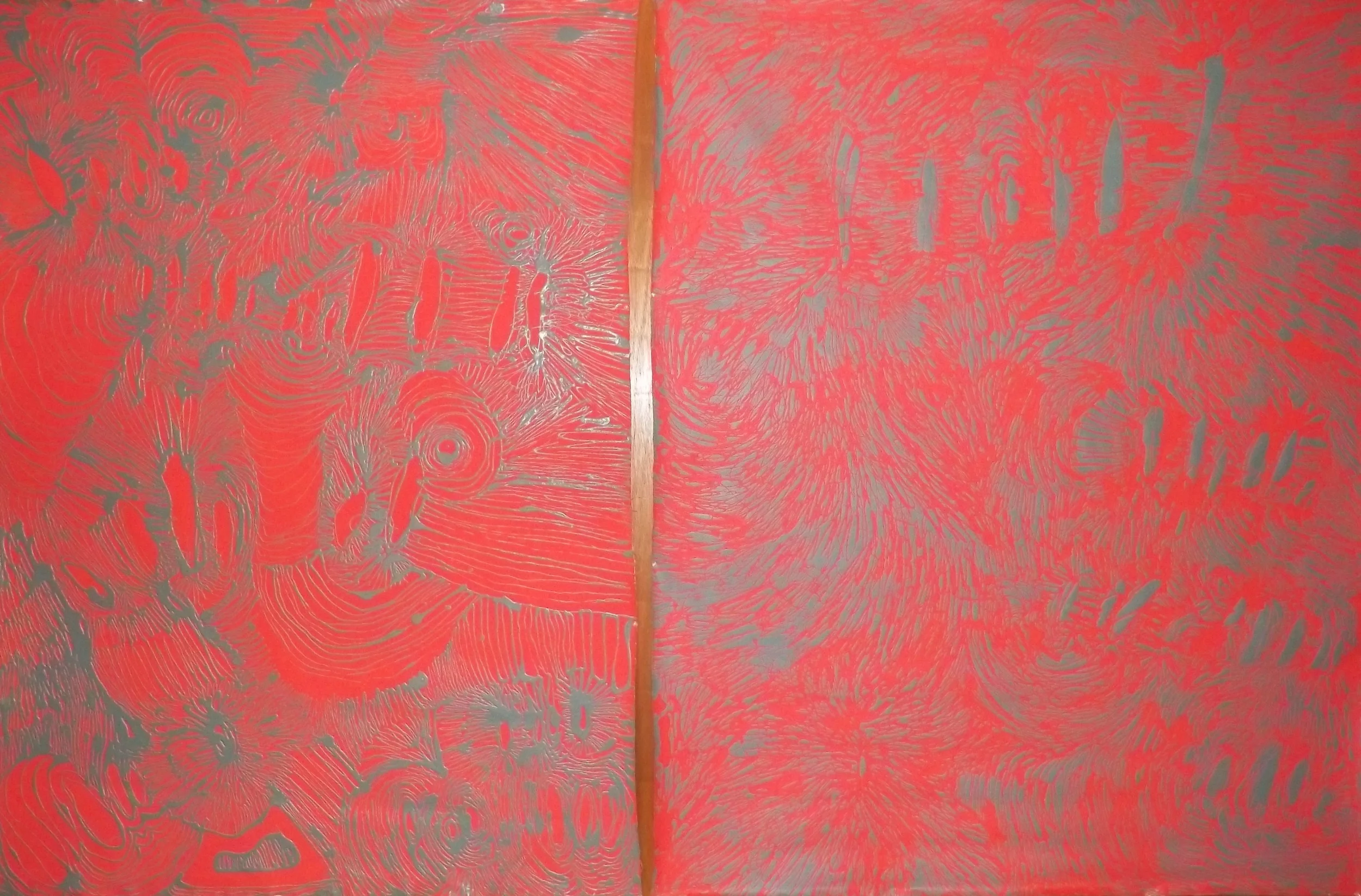  Untitled Diptych, 2013, latex on canvas 