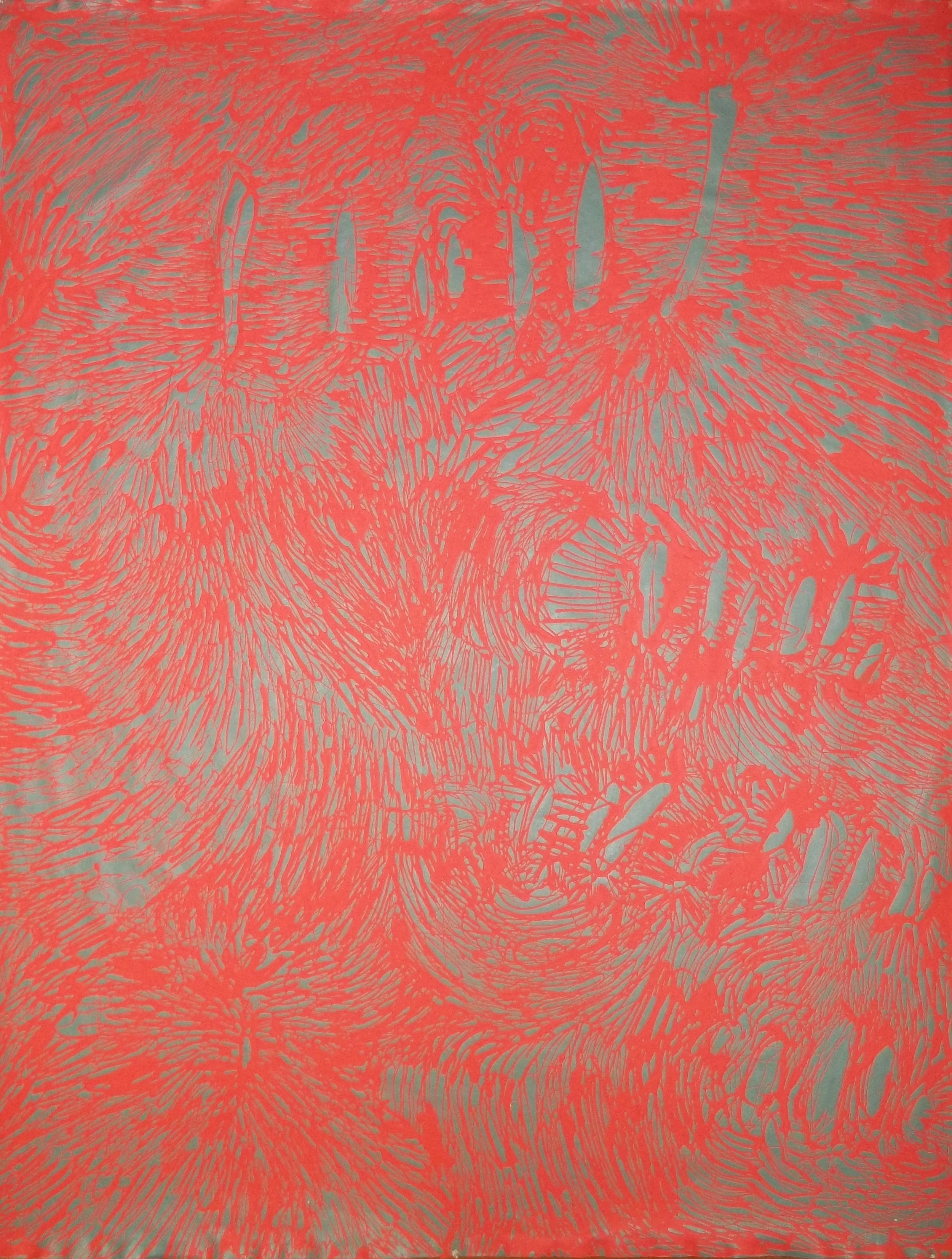  right side of diptych, Untitled, 2013, 62” x 42”, latex on canvas 